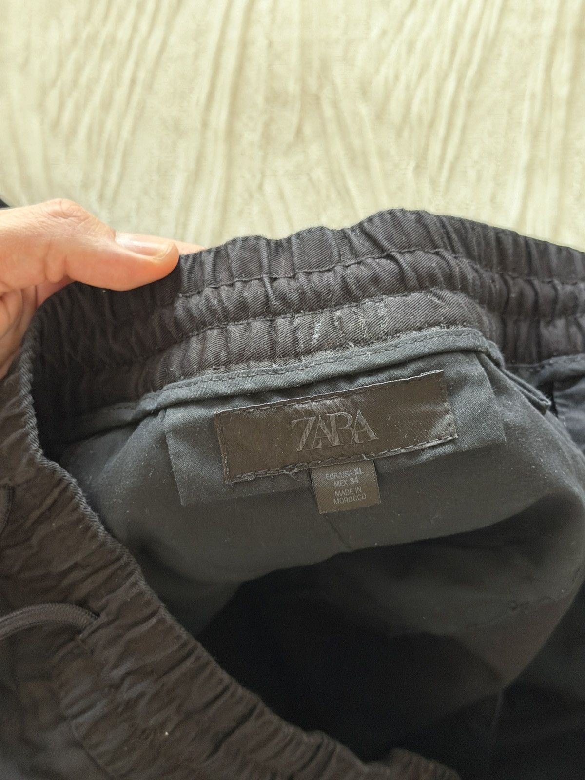 Zara Zara Black Summer Elastic Shorts – Size XL (34–36) Size US 34 / EU 50 - 2 Thumbnail