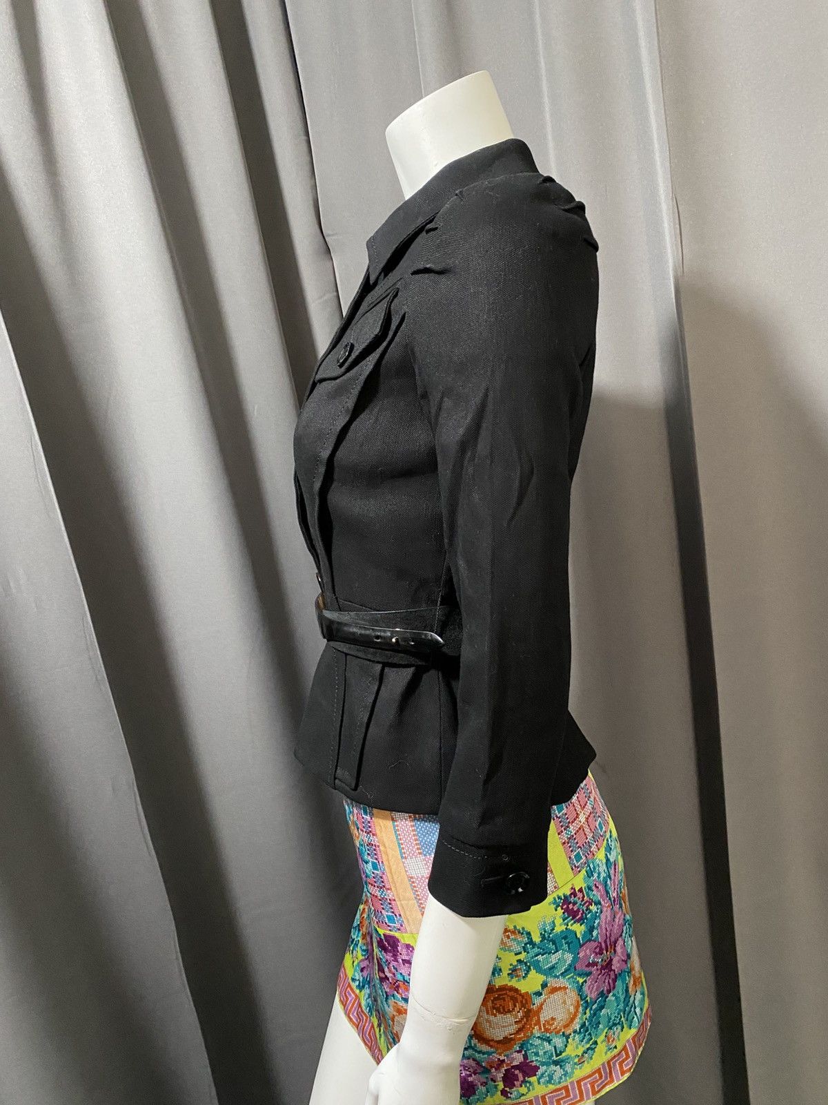 Gucci Fall 2007 Gucci- Belted Military Type Jacket Size XS / US 0-2 / IT 36-38 - 6 Thumbnail