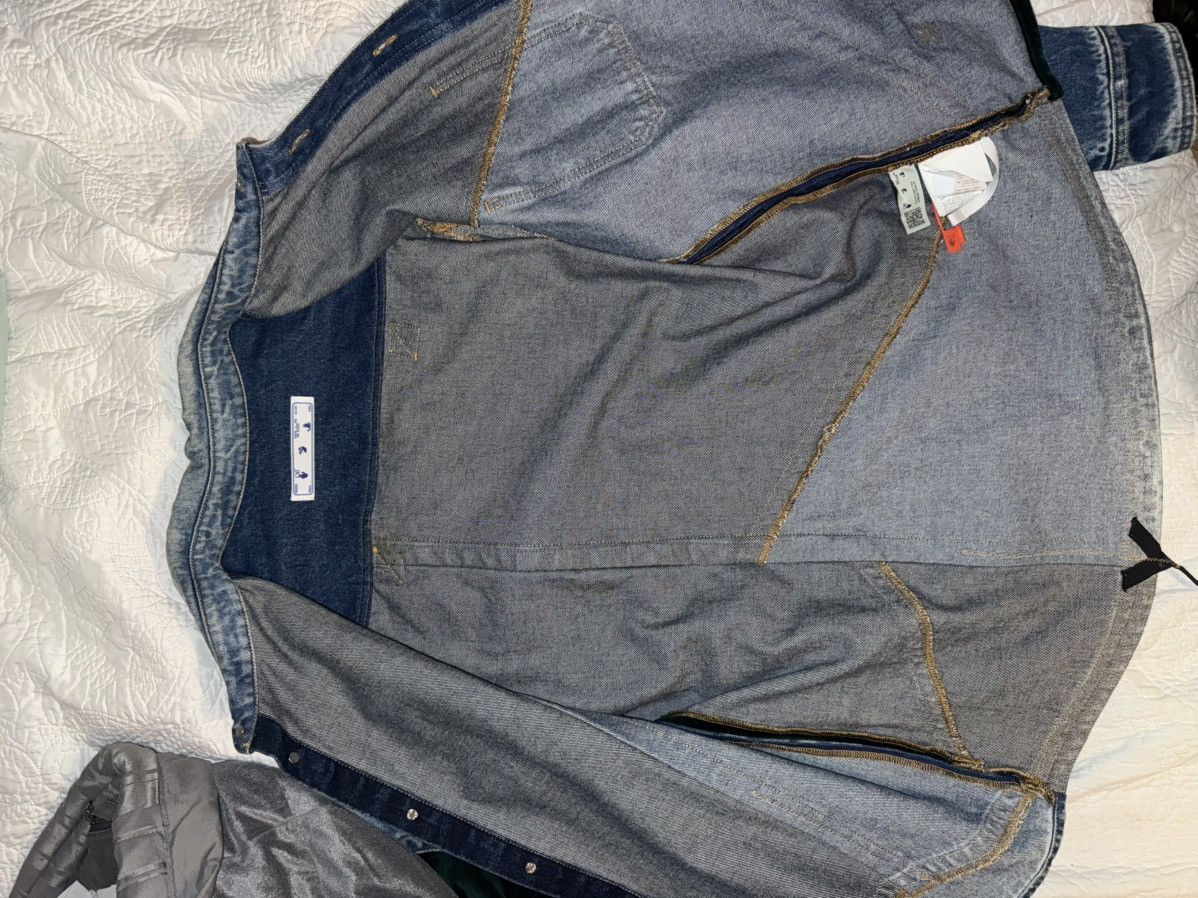 Off-White OFF WHITE denim patchwork jacket FALL/WINTER 2020 Collection Size US XL / EU 56 / 4 - 17 Thumbnail