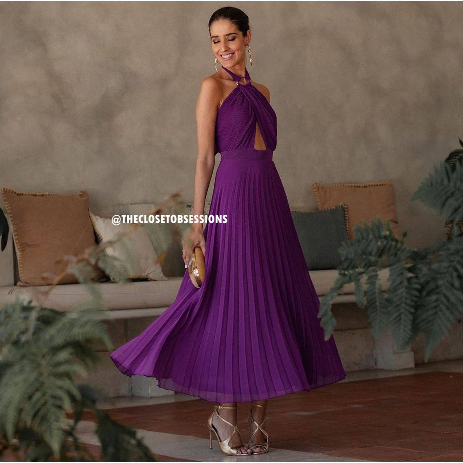 Zara ZARA BLOGGER FAVE!!! Halter Neck Midi Dress NWT Size XL / US 12-14 / IT 48-50 - 15 Thumbnail