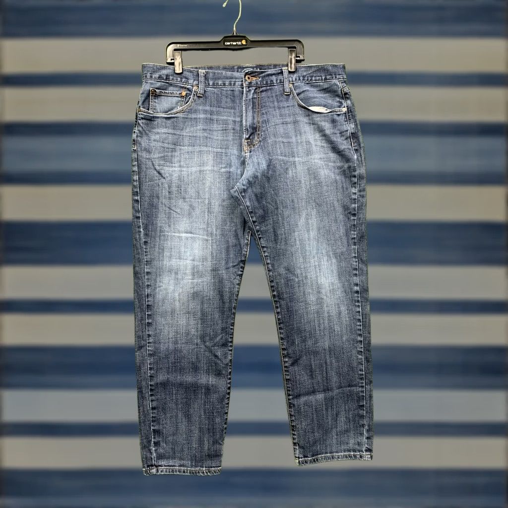 Lucky Brand Lucky Brand Jeans Mens 40x30 221 Original Straight Dark Wash Denim 5-Pocket Regular Fit Blue 1990s USA Mens Size US 40 / EU 56 - 1 Thumbnail