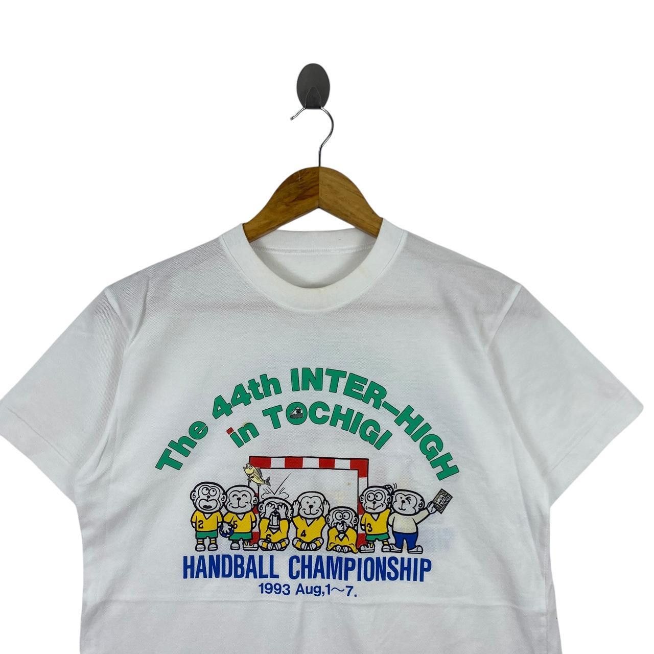 Vintage Vintage 1993 TOCHIGI HANDBALL CHAMPIONSHIP Tee Shirt Top Size S / US 4 / IT 40 - 2 Thumbnail