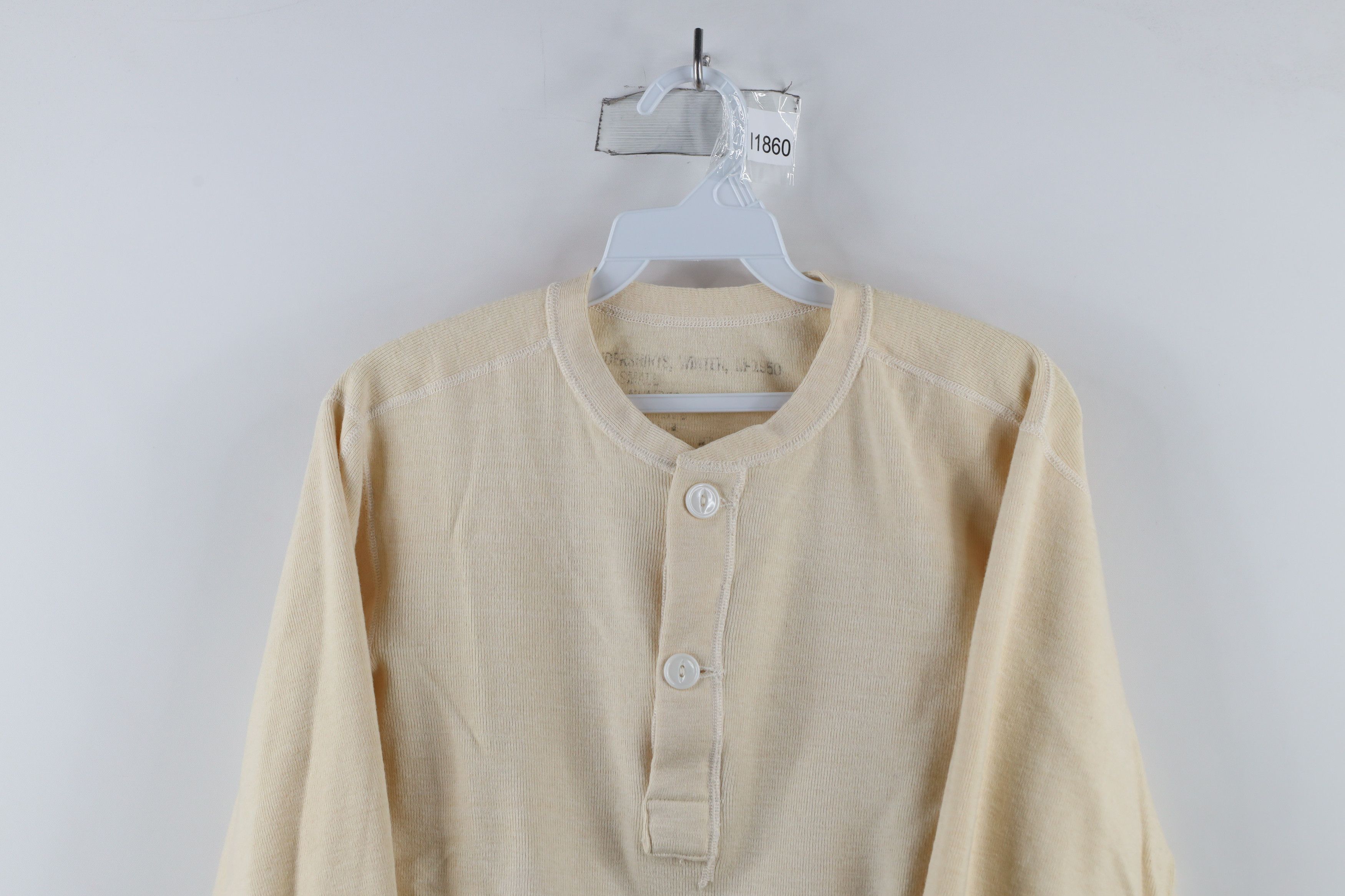Vintage Vintage 50s Korean War M-1950 Winter Undershirt Henley USA Size US S / EU 44-46 / 1 - 2 Thumbnail