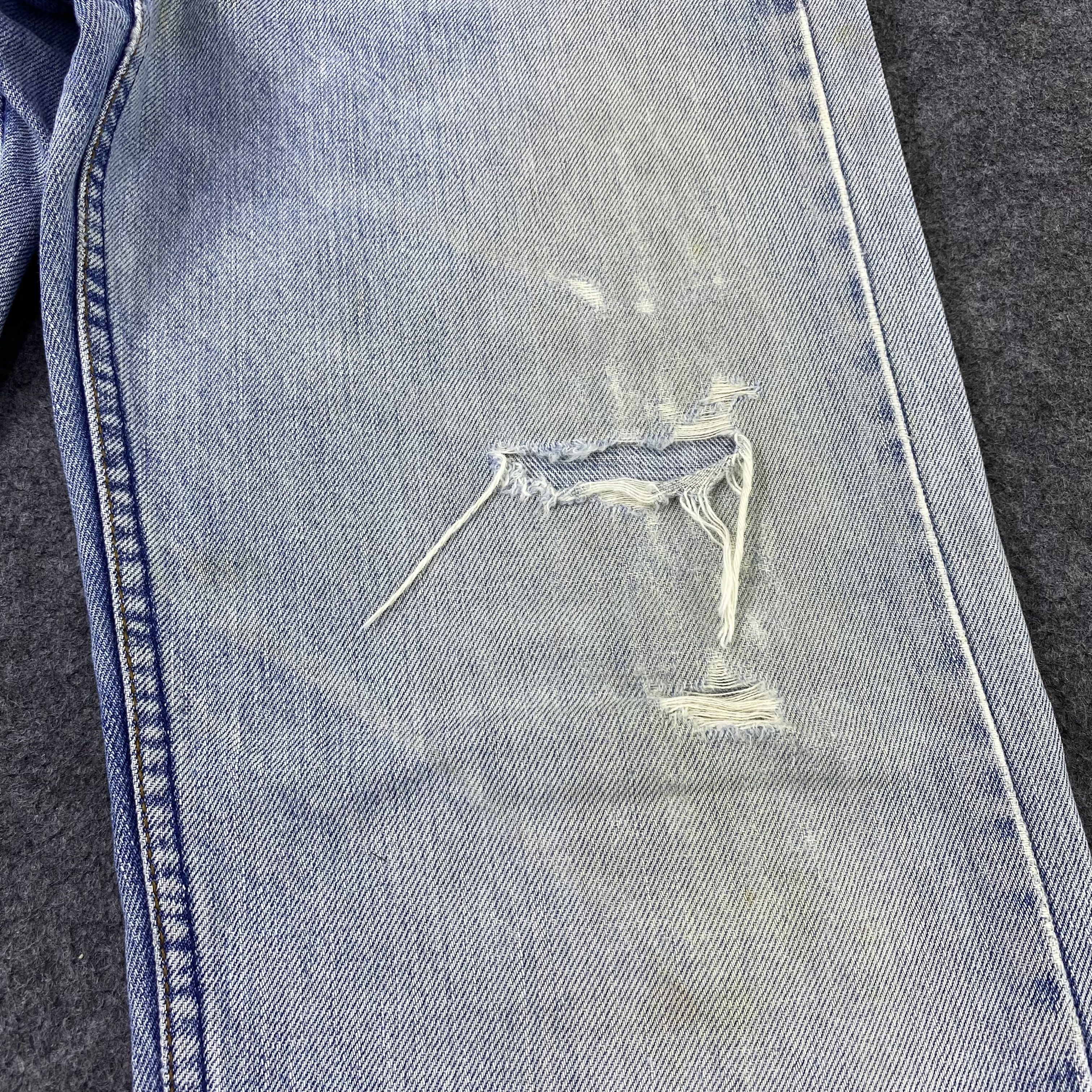 Jean × Levi's × Vintage Vintage Levis 509-0217 Distressed Bue Wash Jeans-J1186 Size US 29 - 15 Thumbnail