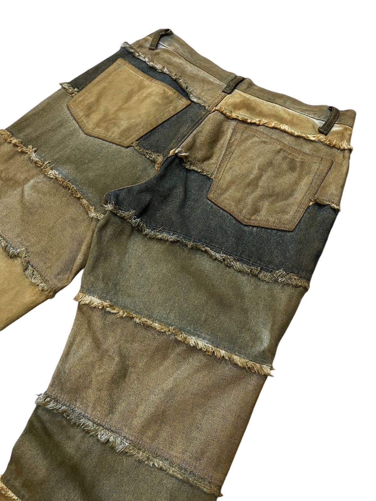 GOSTAR DE FUGA × If Six Was Nine × Shellac Mud Wash Hagi Layered Flared Jeans Japanese Brand Size US 30 / EU 46 - 16 Thumbnail