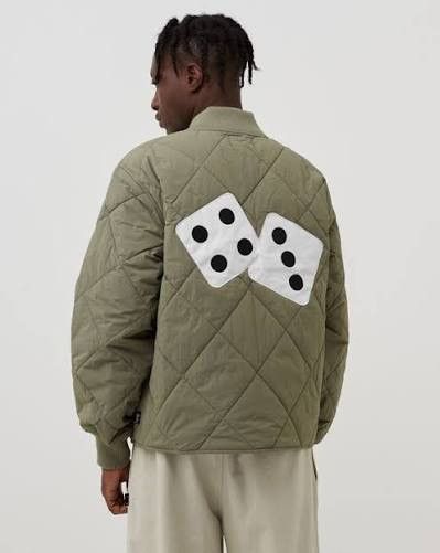 Stussy Stussy Green Dice Bomber Jacket Size US M / EU 48-50 / 2 - 2 Thumbnail