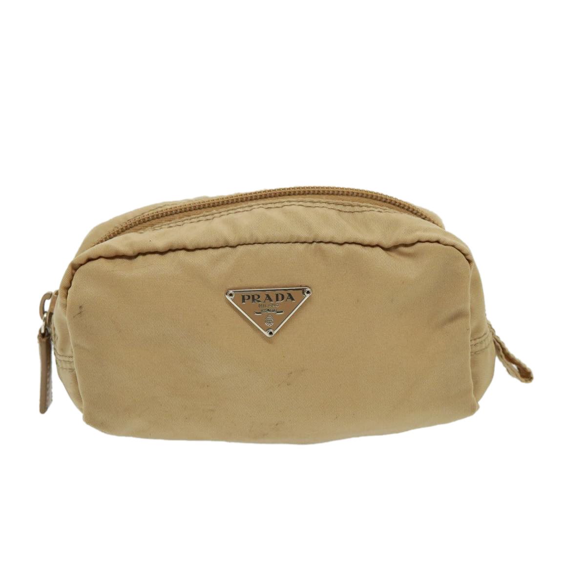 Prada Tessuto Beige Synthetic Clutch Bag (Pre-Owned) Size ONE SIZE - 1 Thumbnail