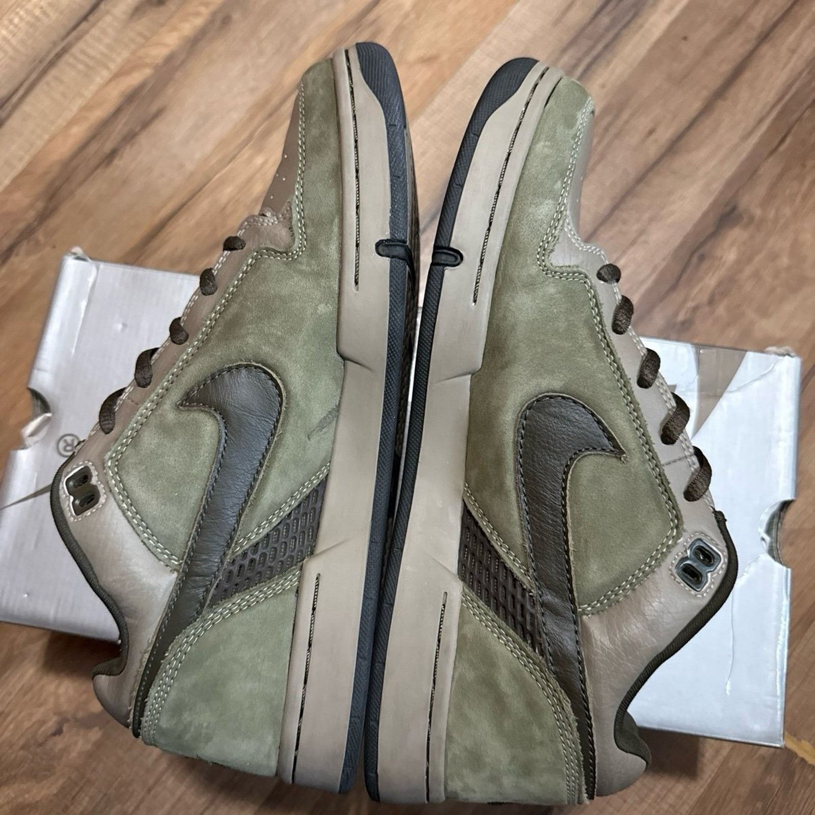 Nike 2003 Nike Zoom Air Angus Khaki Olive Dark Lodin Size US 9.5 / EU 42-43 - 3 Thumbnail