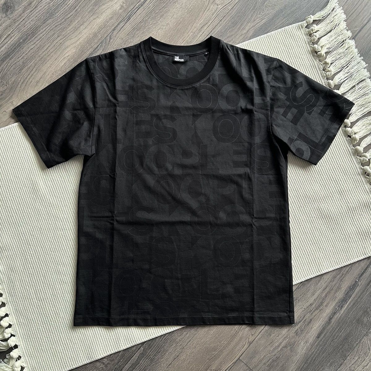 The Kooples The Kooples Logo Print All Over Black Tshirt Size US L / EU 52-54 / 3 - 1 Thumbnail