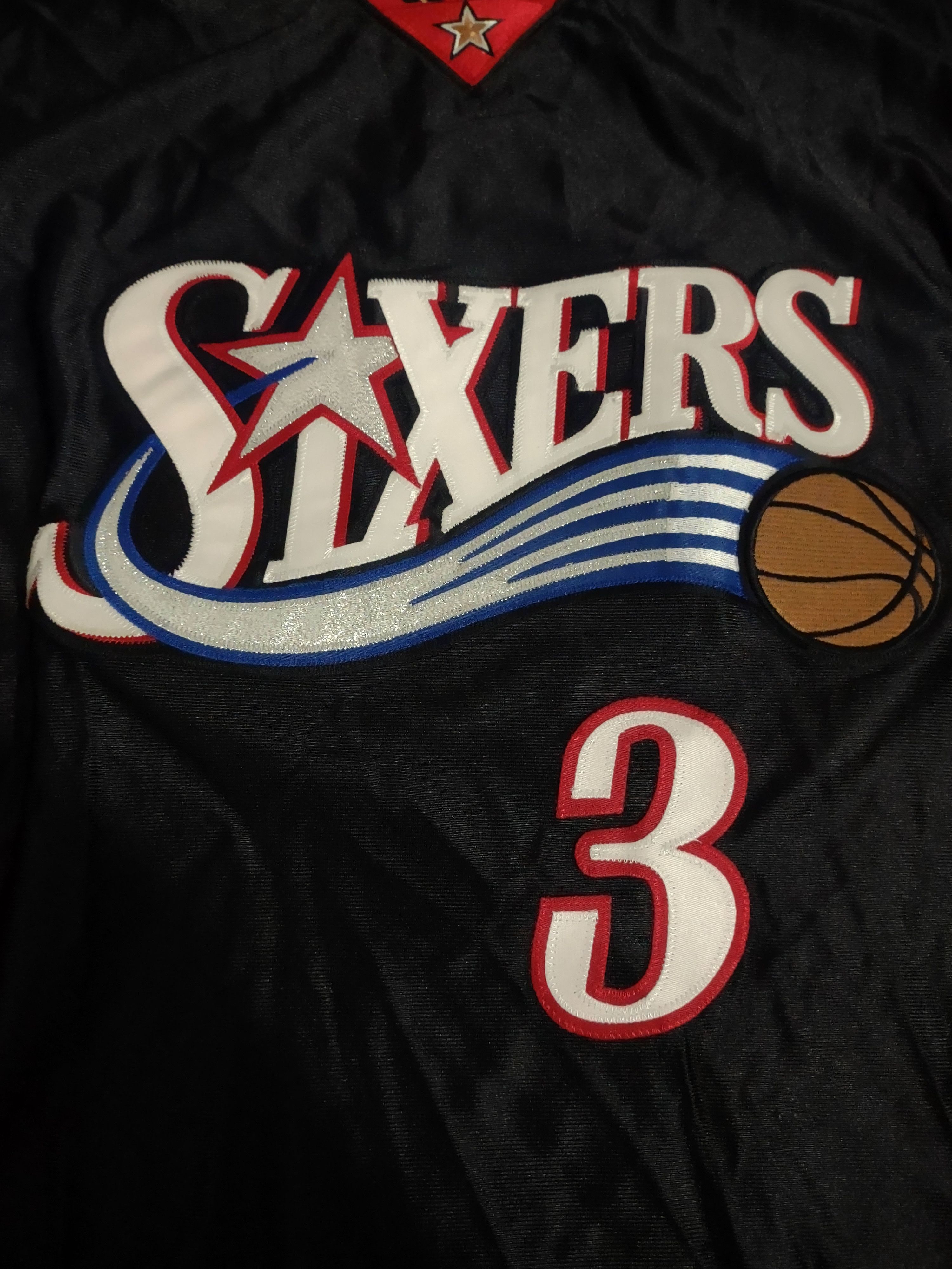 NBA × Reebok × Vintage Y2K Allen Iverson Philadelphia 76ers Authentic Home Jersey Size US M / EU 48-50 / 2 - 4 Thumbnail