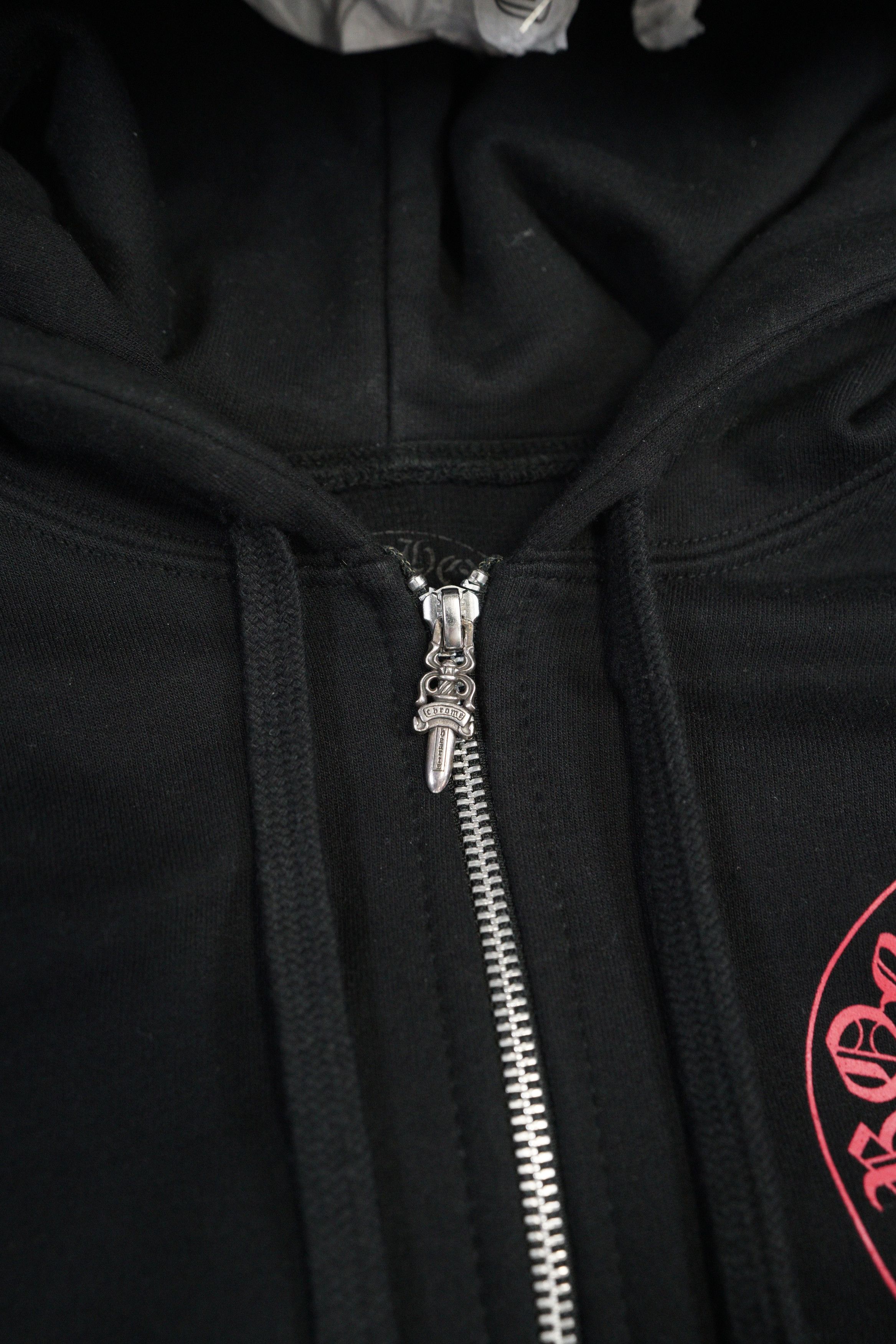 Chrome Hearts Chrome Hearts Red Horseshoe Waffle Zip Up Hoodie Size US M / EU 48-50 / 2 - 5 Thumbnail
