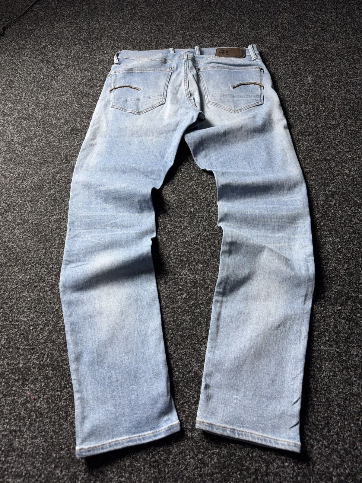 G-Star Y2K 00s G-Star RAW Revend Skinny Light Blue Denim Jeans Size US 32 / EU 48 - 11 Thumbnail