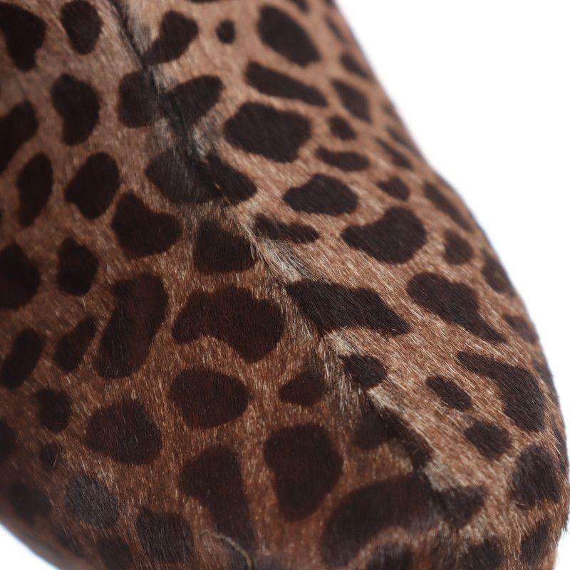 Gucci Gucci Brown Leopard Print Mid Calf Boots - Size US 7.5 / EU 40-41 - 9 Thumbnail