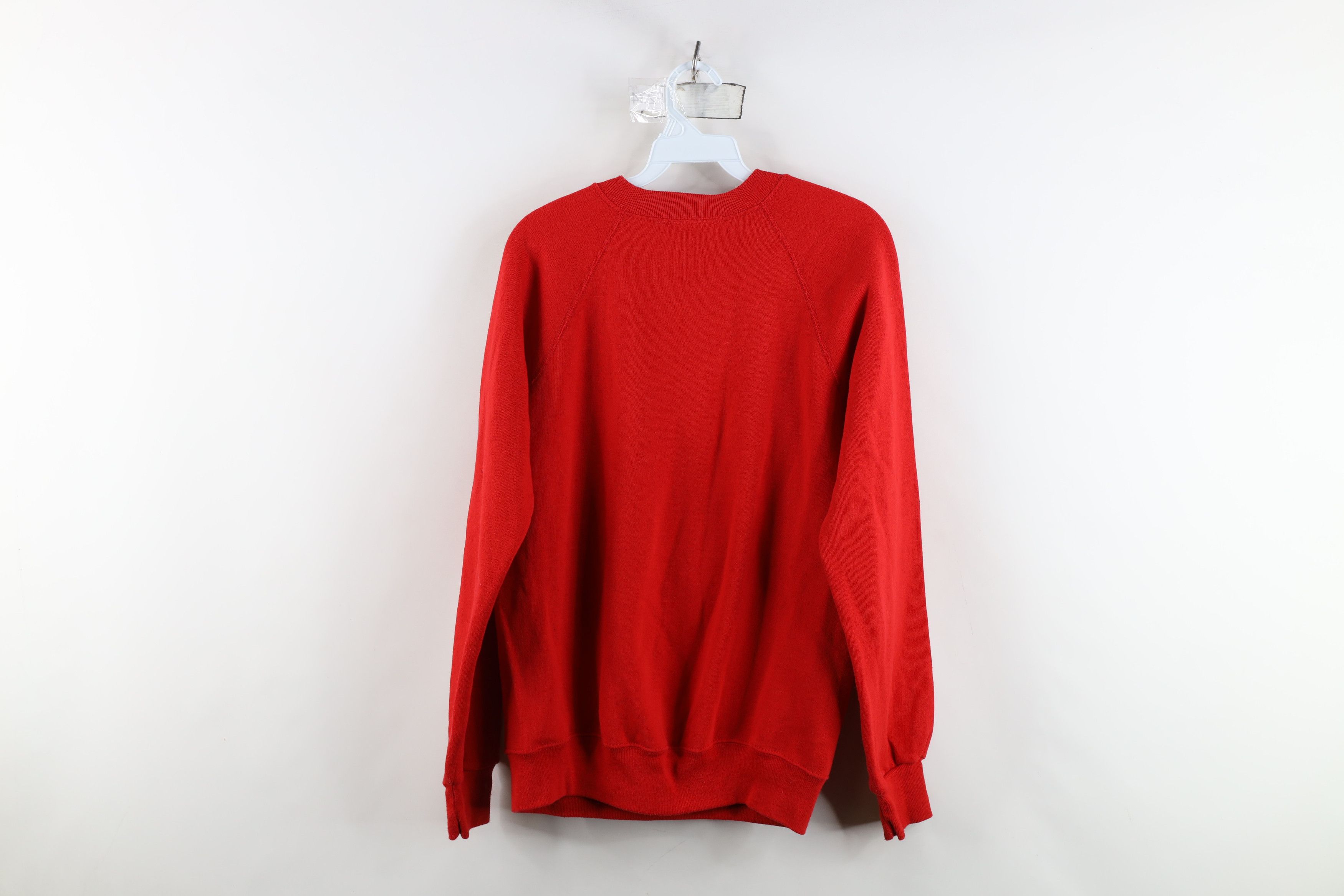 Vintage Vintage 80s Christmas Duck the Halls Sweatshirt Red USA Size M / US 6-8 / IT 42-44 - 11 Thumbnail
