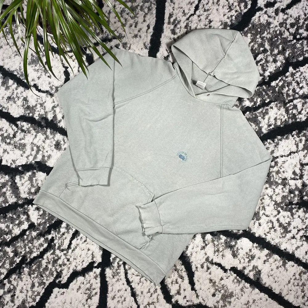 Fruit Of The Loom VINTAGE 90s WASHED GREY BLANK FRUIT OF THE LOOM HOODIE BOXY Size US M / EU 48-50 / 2 - 1 Thumbnail