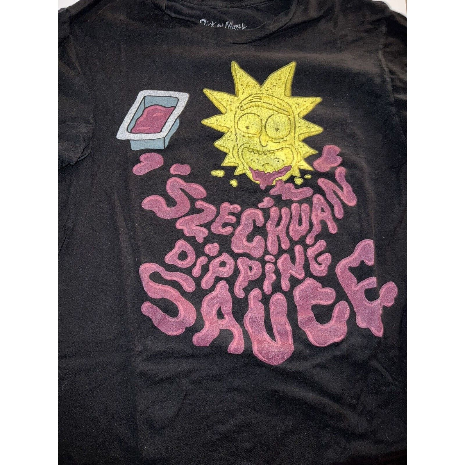 The Unbranded Brand Rick And Morty Szechuan Dipping Sauce Unisex T-Shirt Medium Size US M / EU 48-50 / 2 - 1 Thumbnail