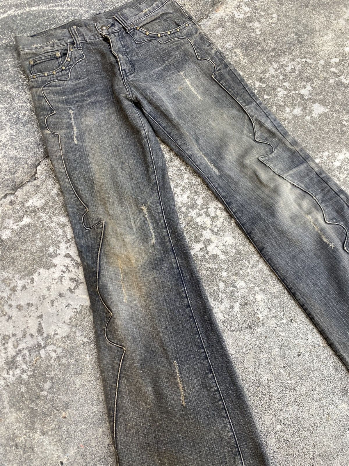 If Six Was Nine Japanese Brands Boot Cut Shinehill Pants - Punk style Size US 32 / EU 48 - 6 Thumbnail