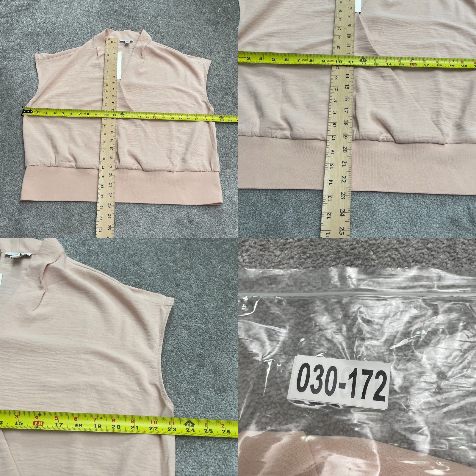 Calvin Klein Calvin Klein Blouse Womens XL Light Pink Sleeveless V-Neck Wrap Work Casual Size XL / US 12-14 / IT 48-50 - 9 Thumbnail