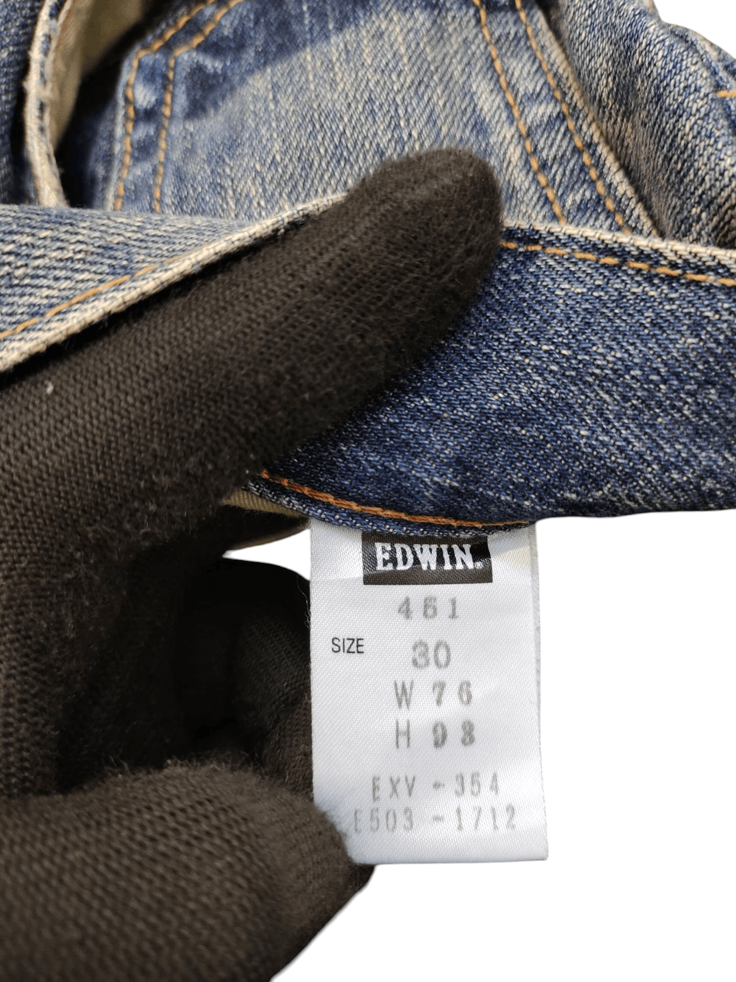 Comme des Garcons × Undercover Vintage Edwin Xvs Japan Clawmark Distress Faded Jeans Size US 30 / EU 46 - 12 Thumbnail