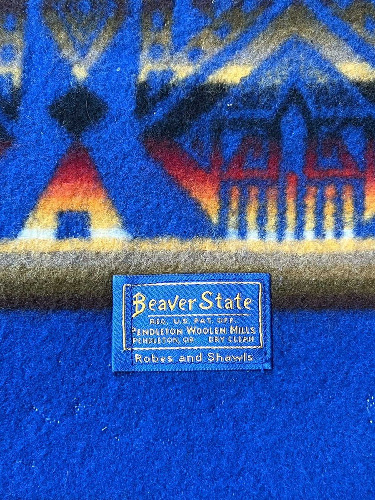 Pendleton Pendleton Beaver State Wool Baby Crib Lap Blanket 32”x44” Size ONE SIZE - 3 Thumbnail