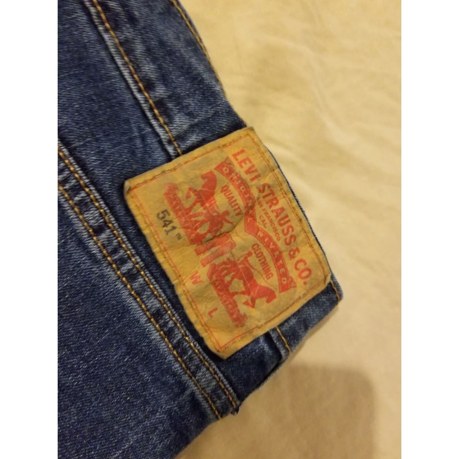 Levi's VINTAGE Levi's 541 Jeans Mens 60x30 Big & Tall Athletic Straight Denim Stretch Blue Pants Jeans Size US 44 / EU 60 - 3 Thumbnail