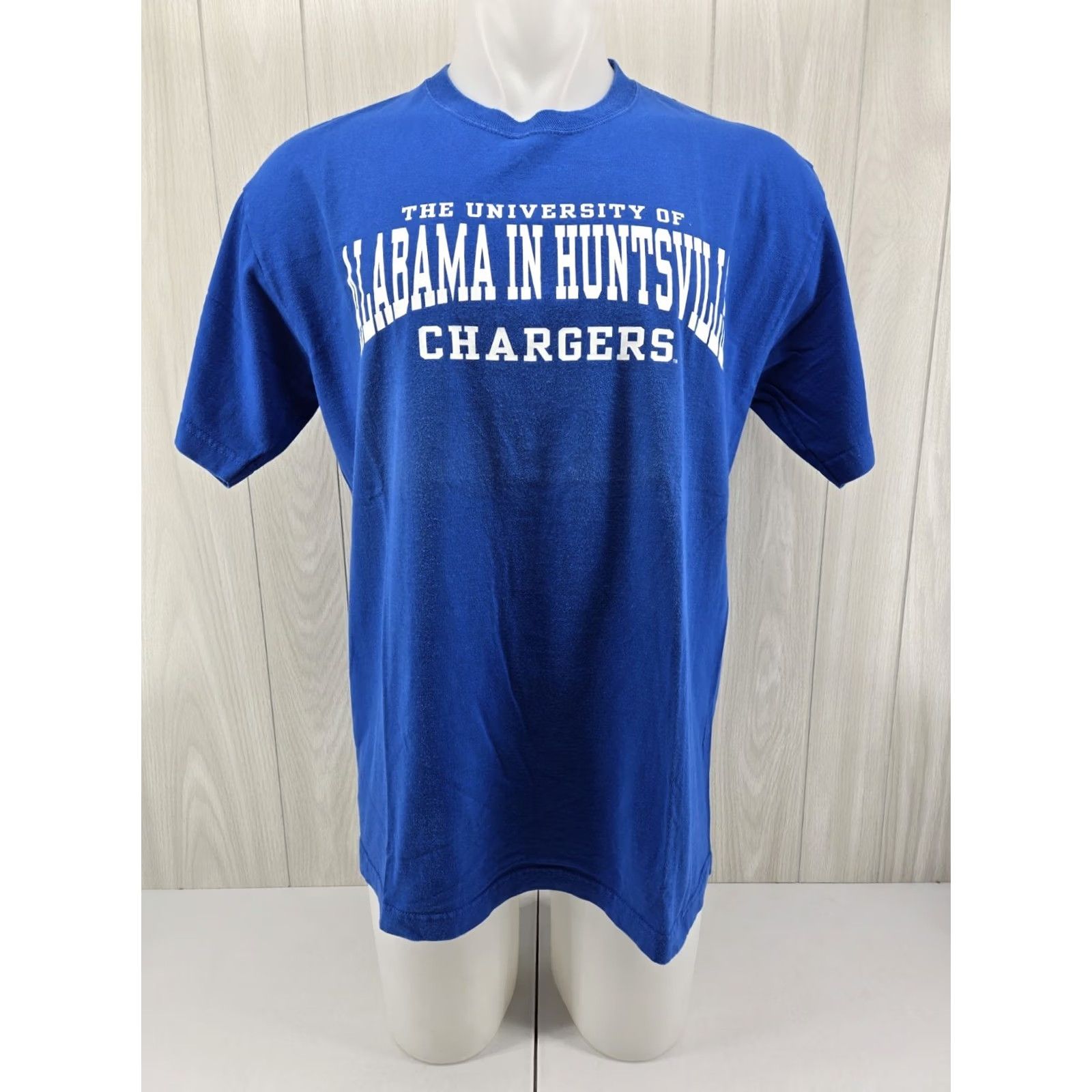 Jerzees UAH Chargers T Shirt BLUE LARGE Jerzees University Huntsville USA Size US L / EU 52-54 / 3 - 2 Thumbnail