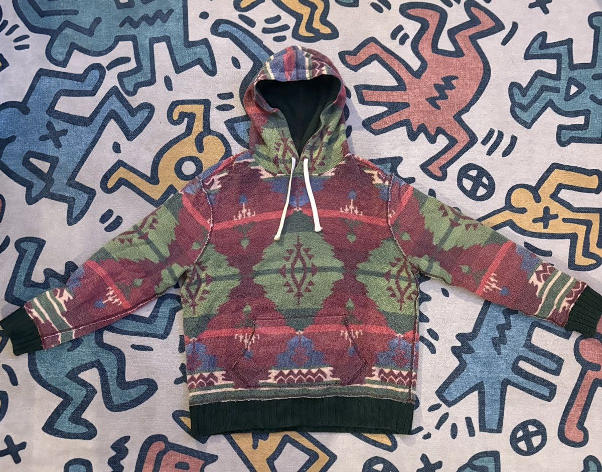 POLO RALPH LAUREN AZTEC HOODIE SZ sale Large