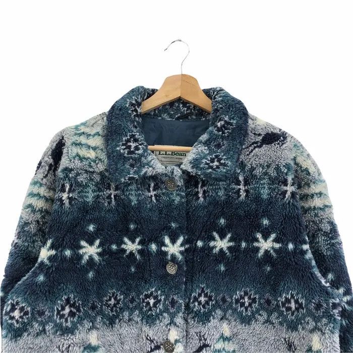 L.L. Bean Vtg 80’ L.L BEAN MAINE Navojo Aztec Parka Heavy Jacket Size L / US 10 / IT 46 - 3 Thumbnail