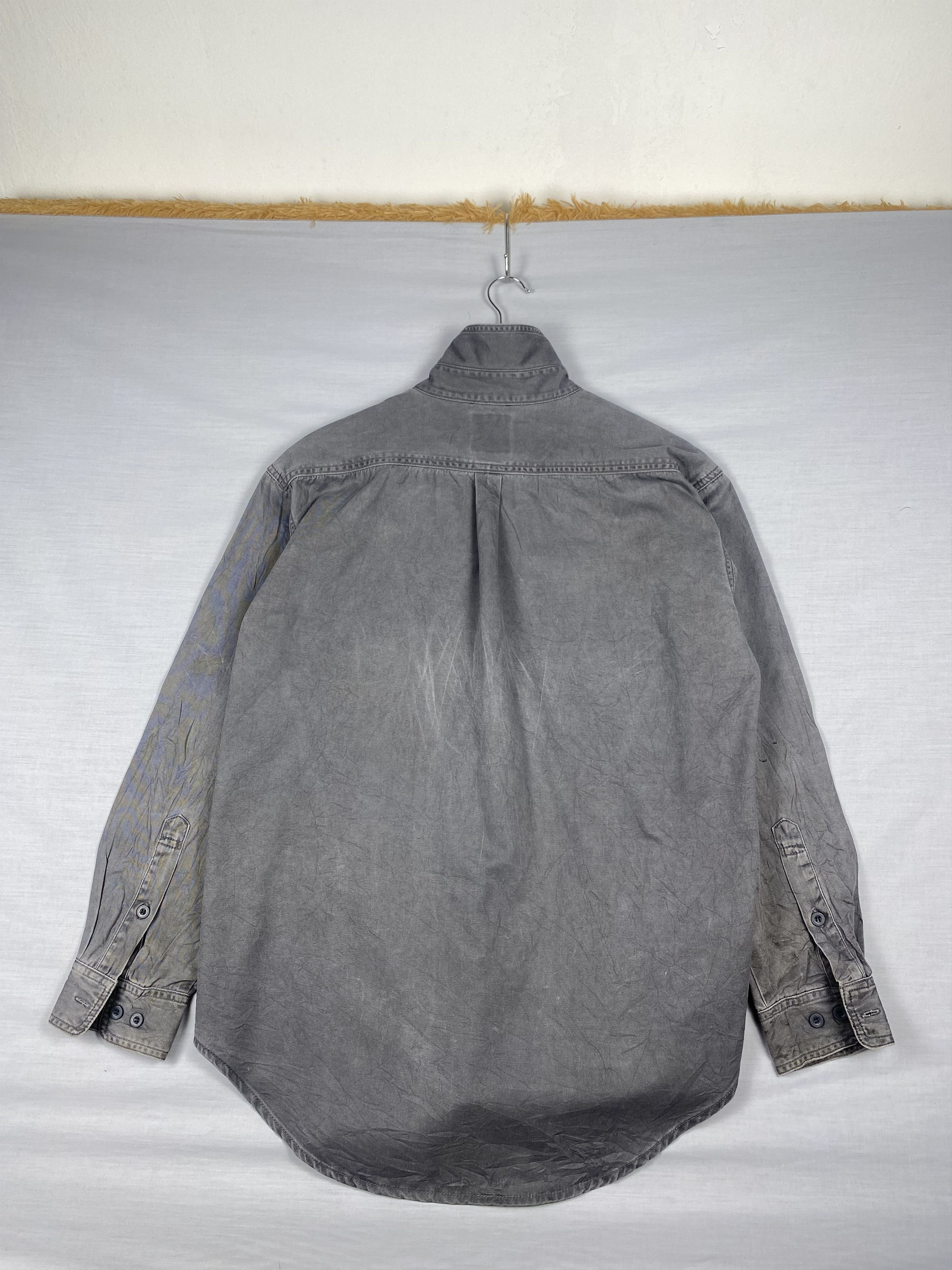 Japanese Brand Vintage Japanese Brand Button Up Twill Workwear Shirt Size US L / EU 52-54 / 3 - 2 Thumbnail