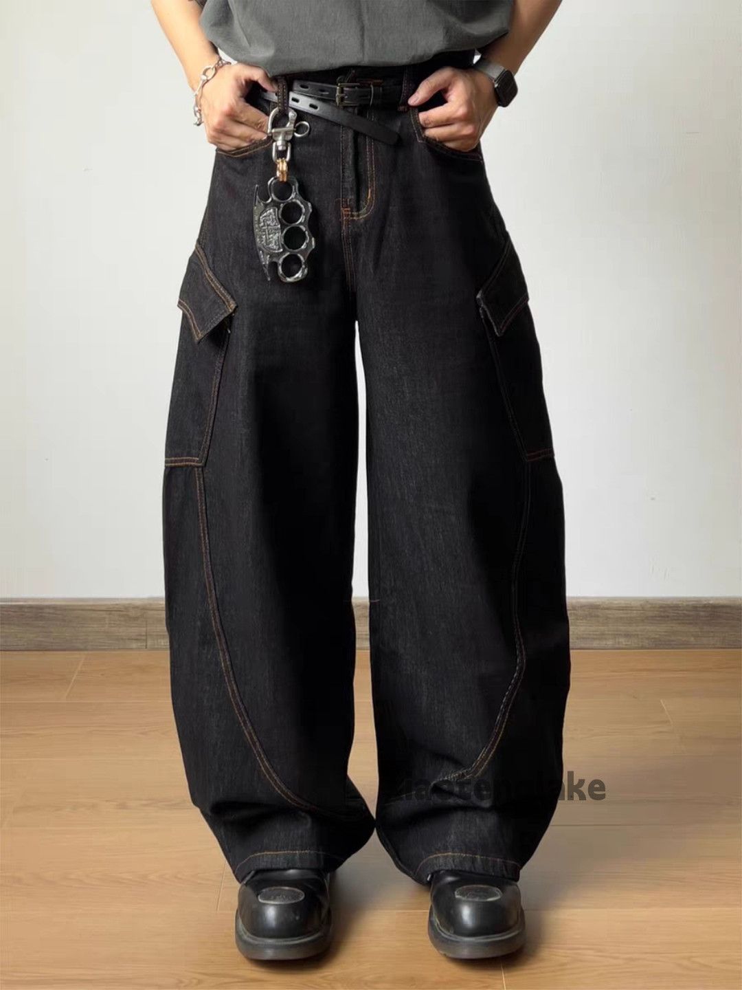 Jean xz utility skate hiphop loose baggy workwear cargo jeans Size US 28 / EU 44 - 1 Thumbnail