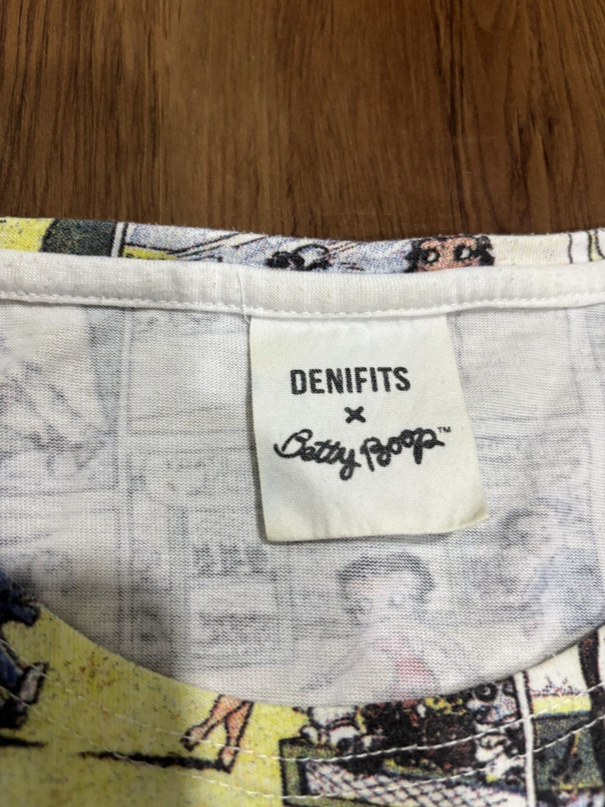 Anime × Japanese Brand × Vintage Vintage Betty Boop X Denifits Fullprint Tee Size L / US 10 / IT 46 - 2 Thumbnail
