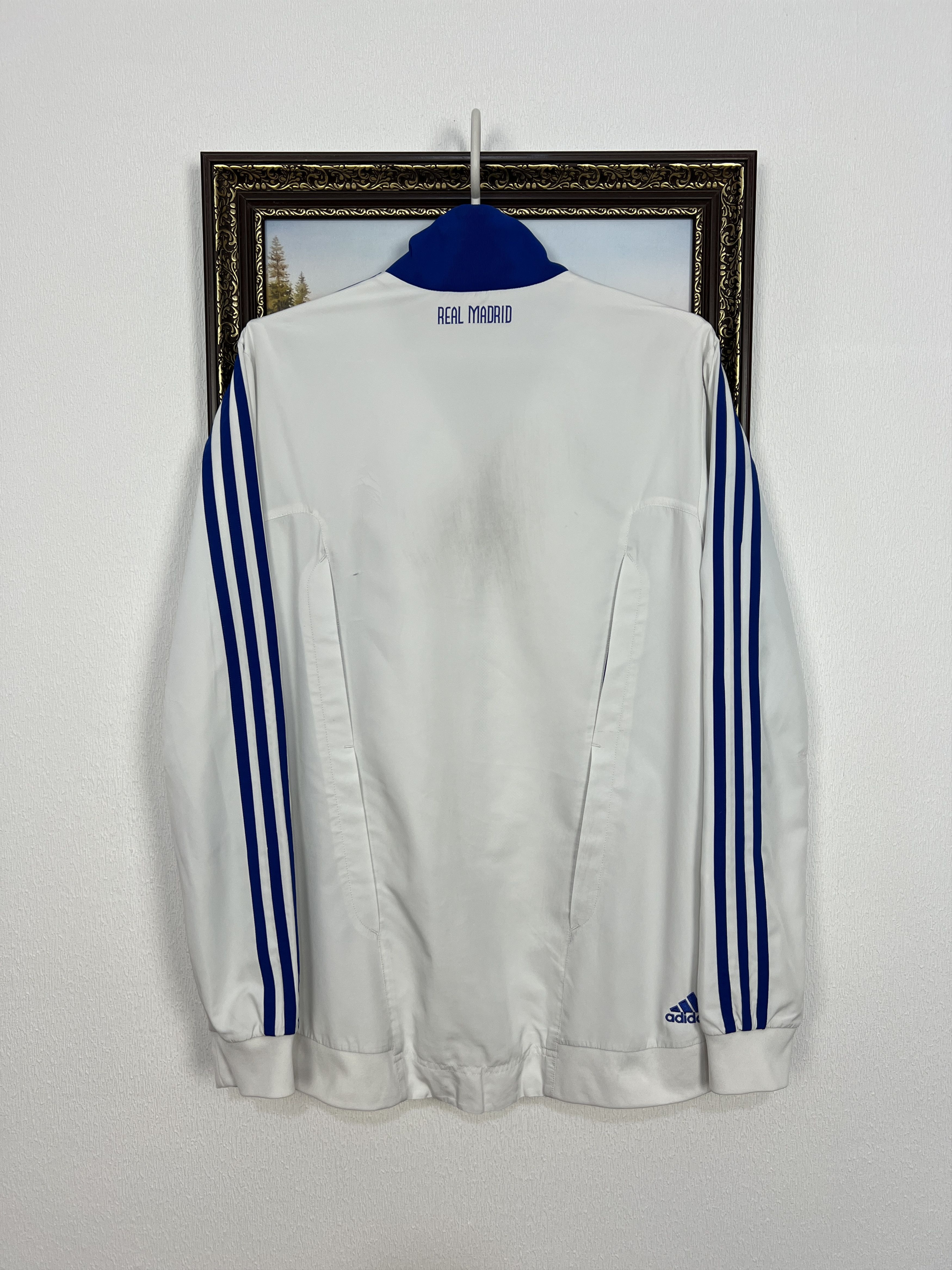 Adidas Vintage Adidas Real Madrid White Football Jacket Soccer Size US M / EU 48-50 / 2 - 16 Thumbnail