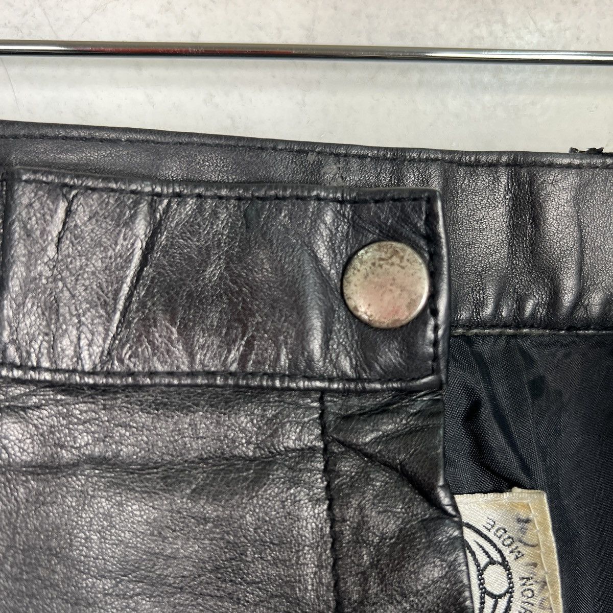 Genuine Leather 🔥 VINTAGE WEST PAC TROUSER LEATHER PANTS Size US 30 / EU 46 - 10 Thumbnail