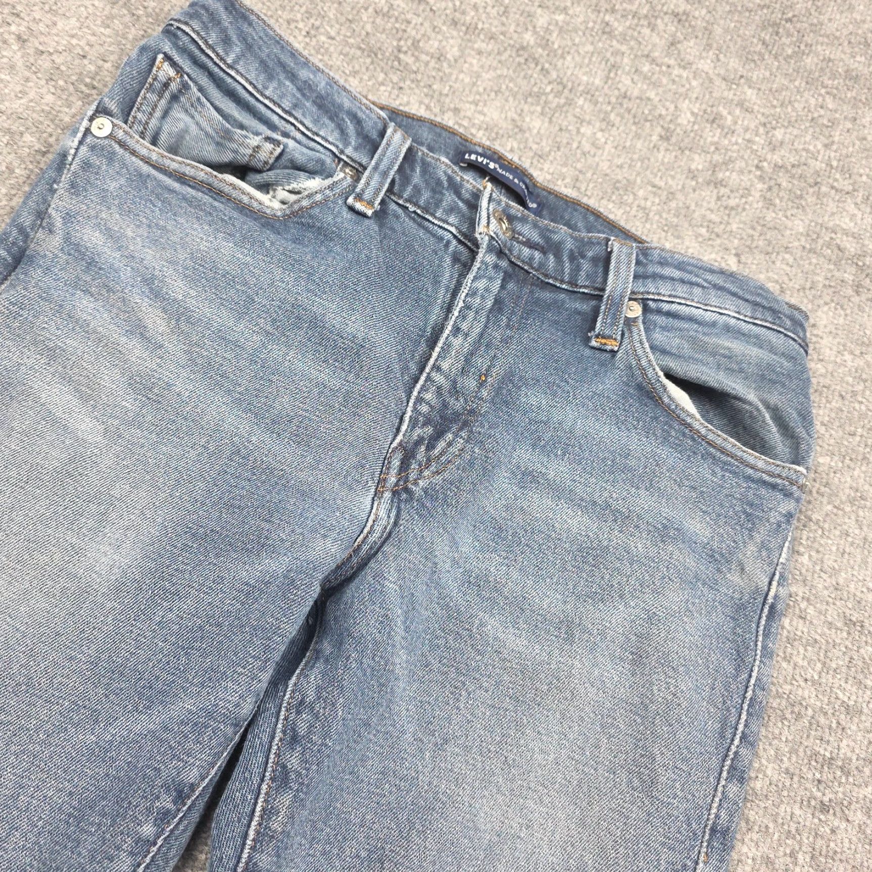 Levi's VINTAGE Levi's 511 Jeans Mens 28x29 Slim Tapered Blue Made & Crafted Denim Cotton Blend Pockets Stretch Slim fit Mens Jeans 90s style Size US 28 / EU 44 - 3 Thumbnail