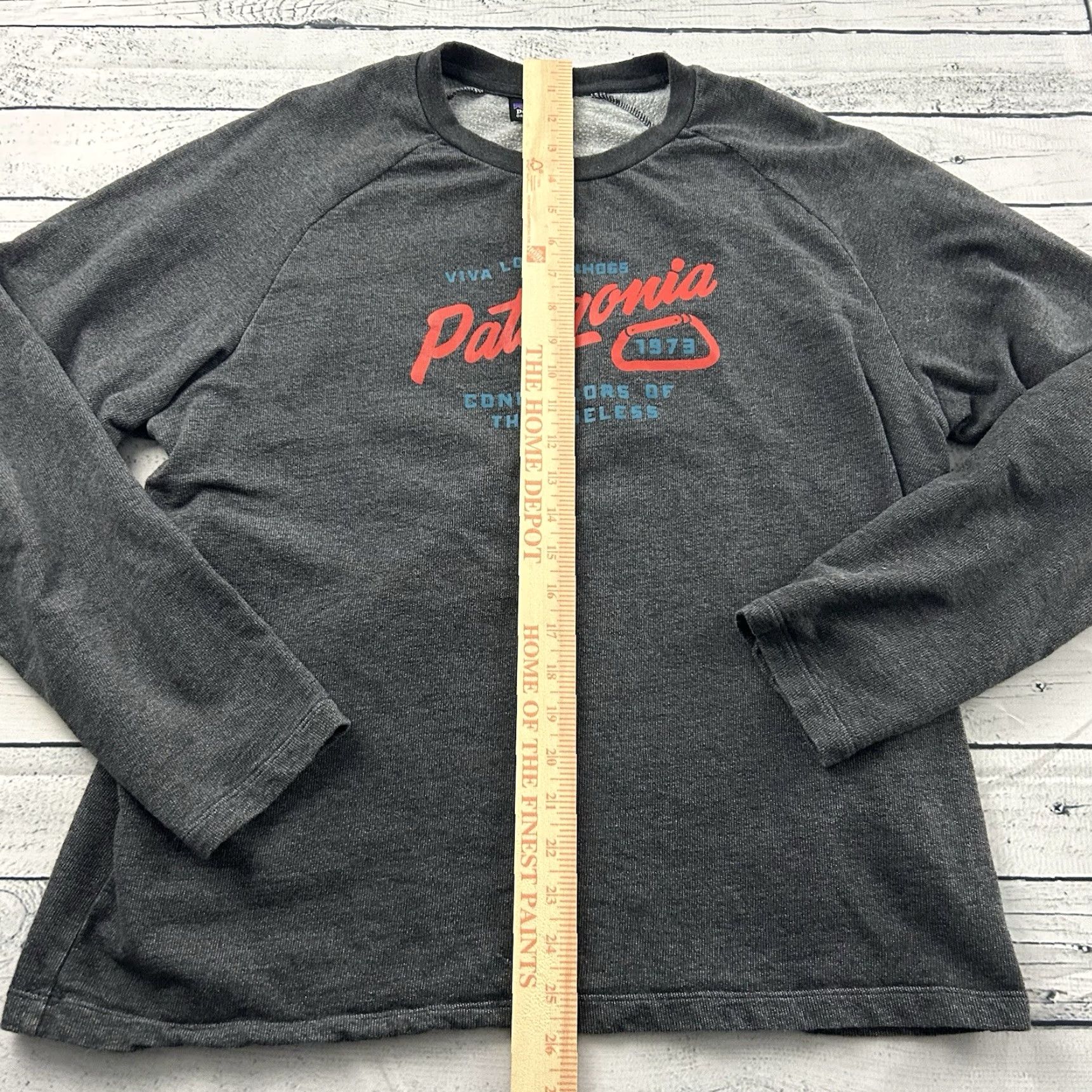 Patagonia Patagonia Sweatshirt Women's Large Gray Viva Los Funhogs Crewneck Light Size L / US 10 / IT 46 - 2 Thumbnail