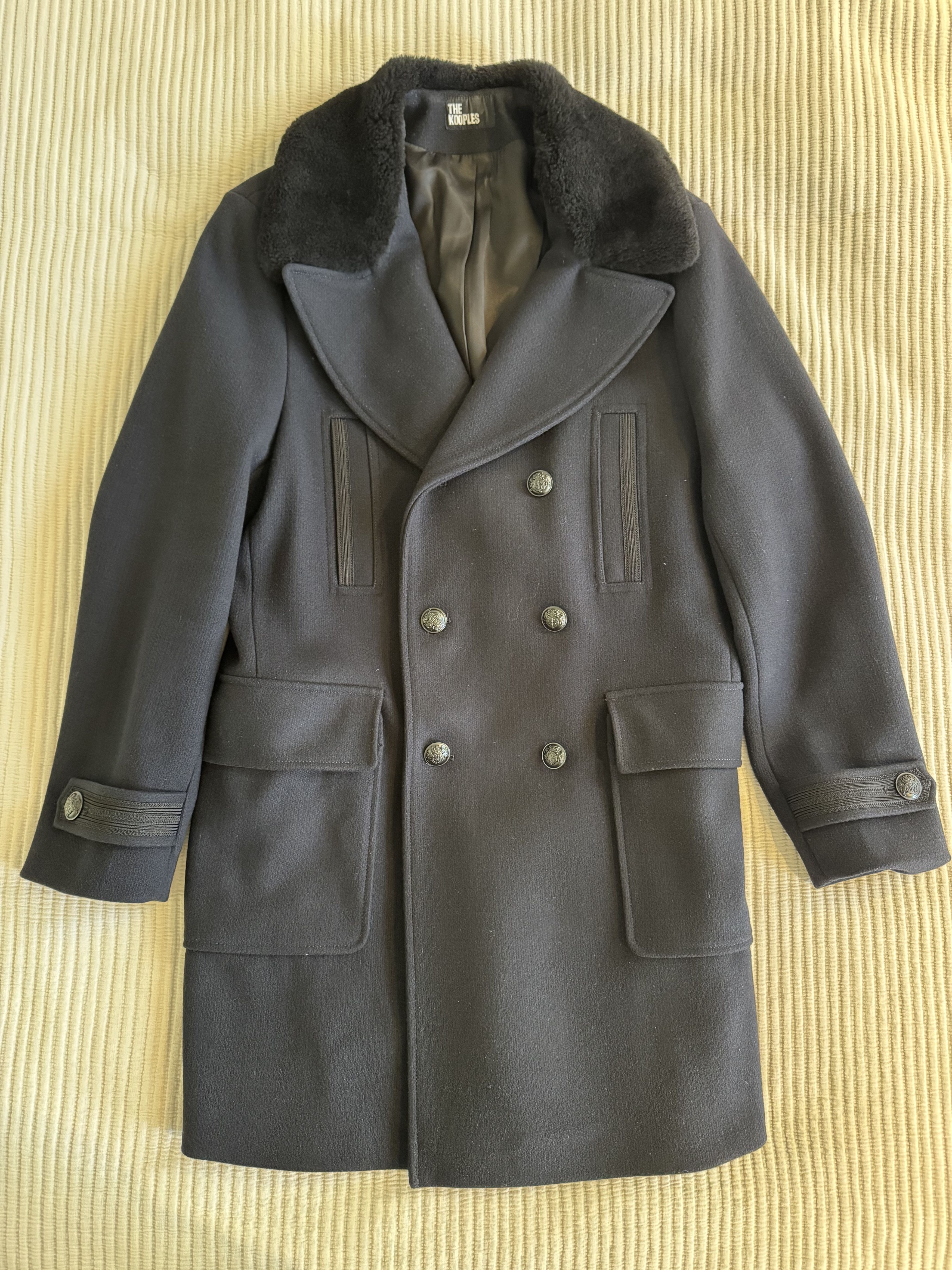 The Kooples Navy Wool Double-Breasted Officer' Coat Size US M / EU 48-50 / 2 - 2 Thumbnail
