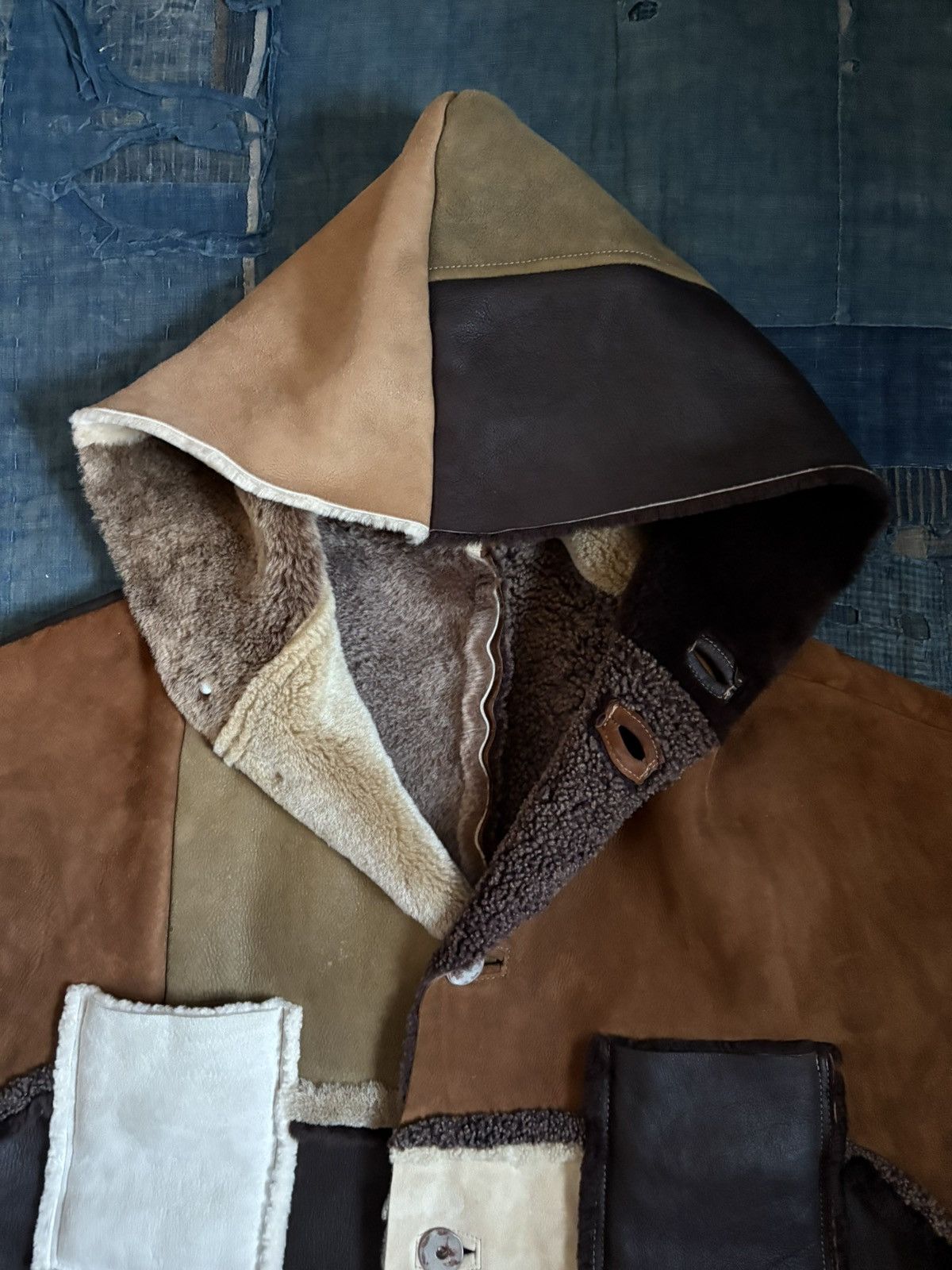 Kapital Kountry Kapital mouton patchwork hoodie Size US L / EU 52-54 / 3 - 3 Thumbnail