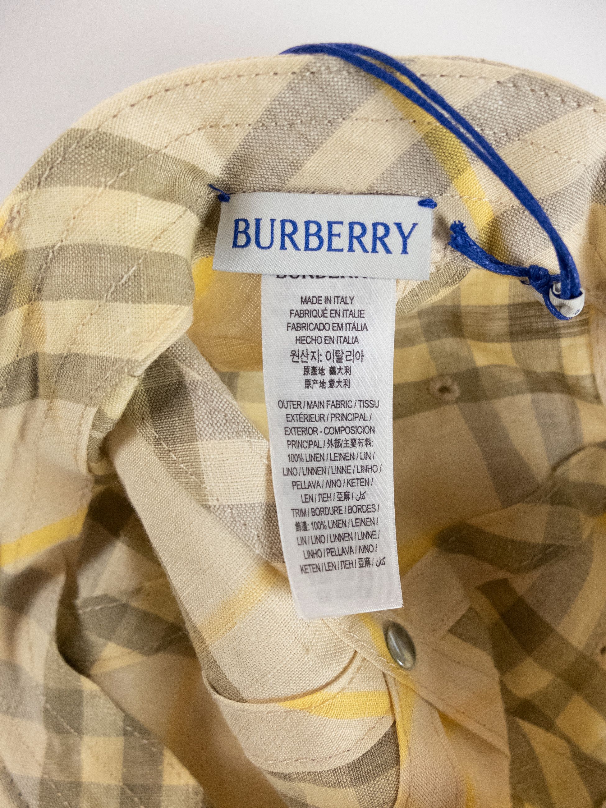 Burberry BURBERRY beige IP check linen baseball cap Medium Size ONE SIZE - 11 Thumbnail