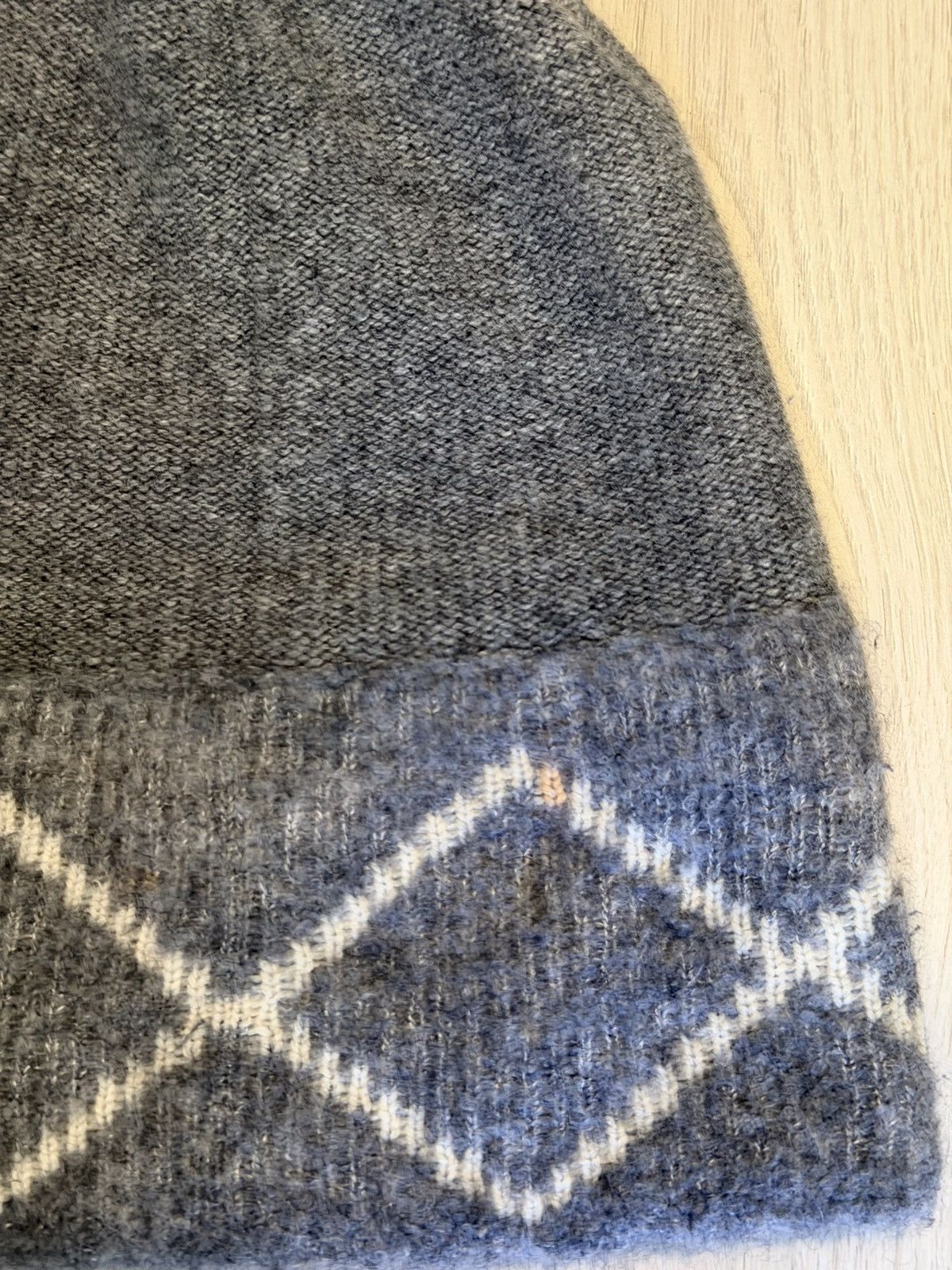 Chanel Chanel Grey & White Double C Beanie Size ONE SIZE - 6 Thumbnail