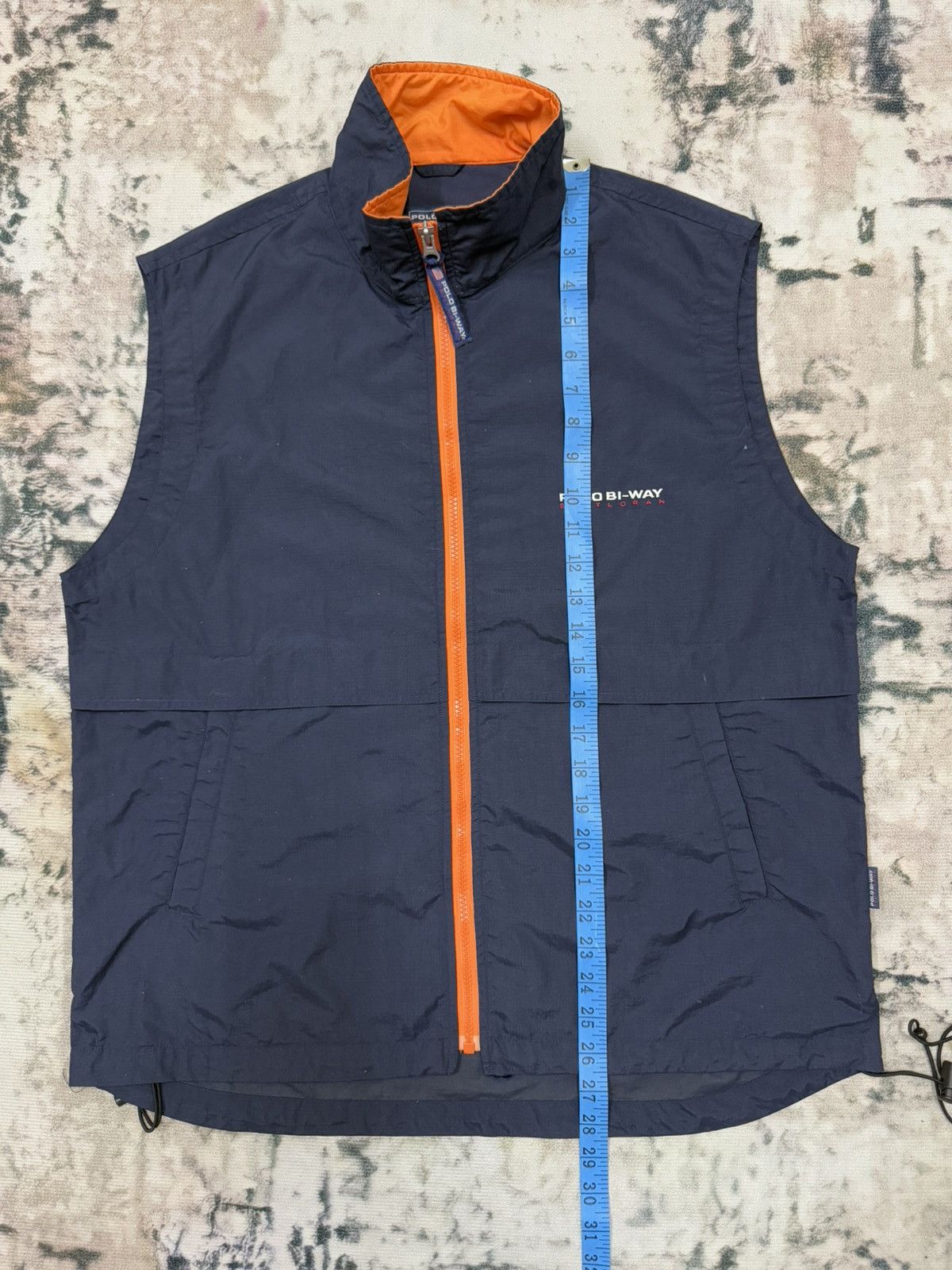 Japanese Brand Vintage 90s Polo bi-way Sentloran Sport Winbreaker Vest Size US L / EU 52-54 / 3 - 14 Thumbnail