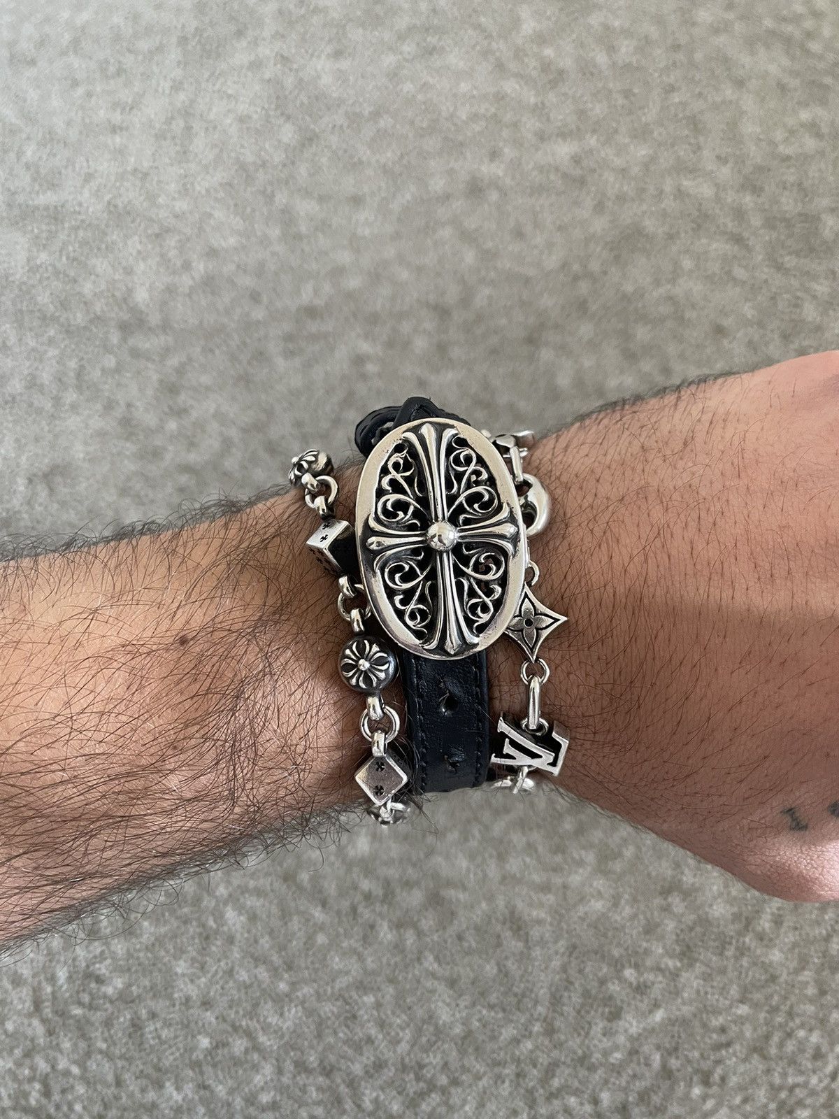 Chrome Hearts Chrome Hearts Oval Buckle Wrist Strap Size ONE SIZE - 8 Thumbnail