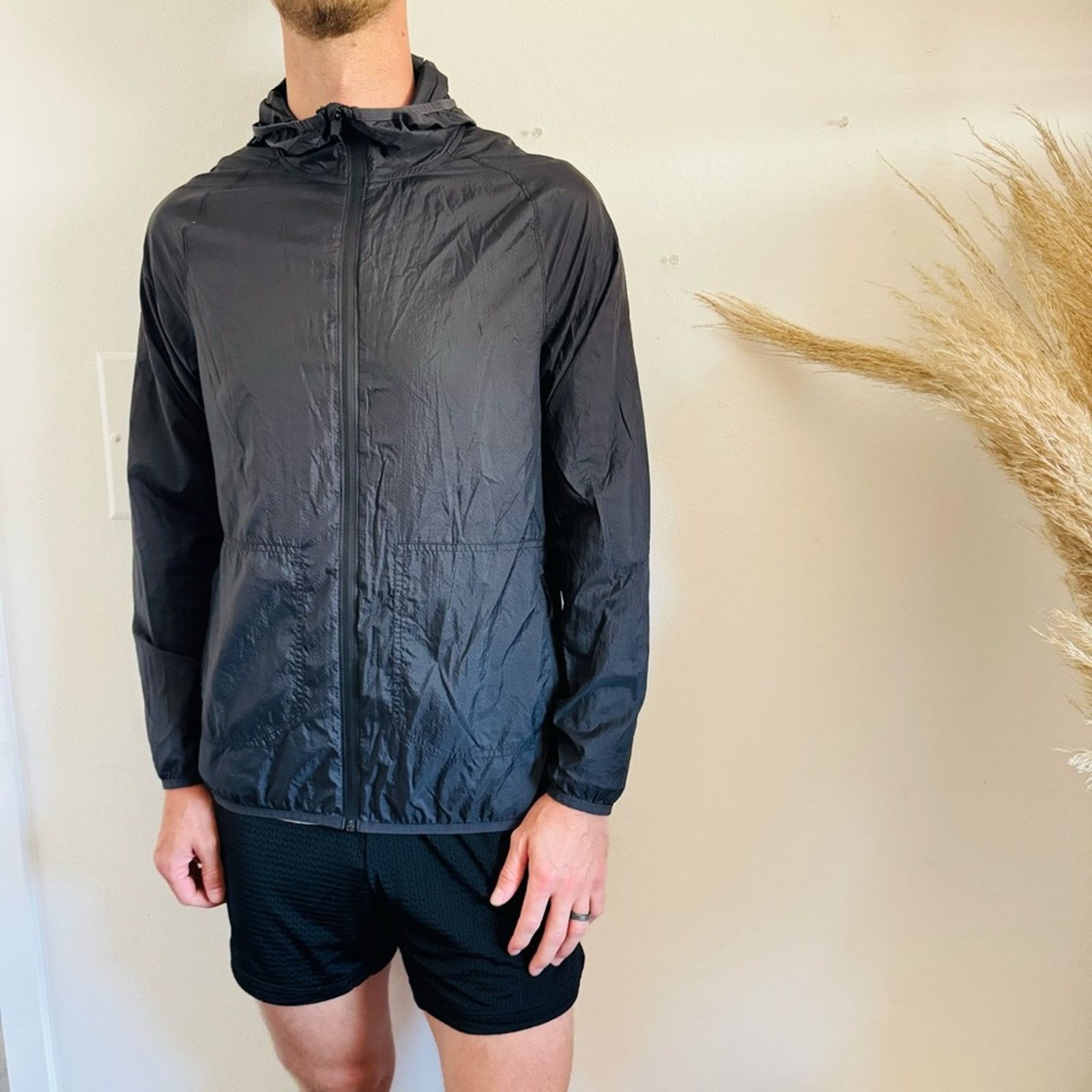 Nordstrom NEW ZELLA Black Zip Pockets Lightweight Hooded Track Jacket Size US S / EU 44-46 / 1 - 10 Thumbnail