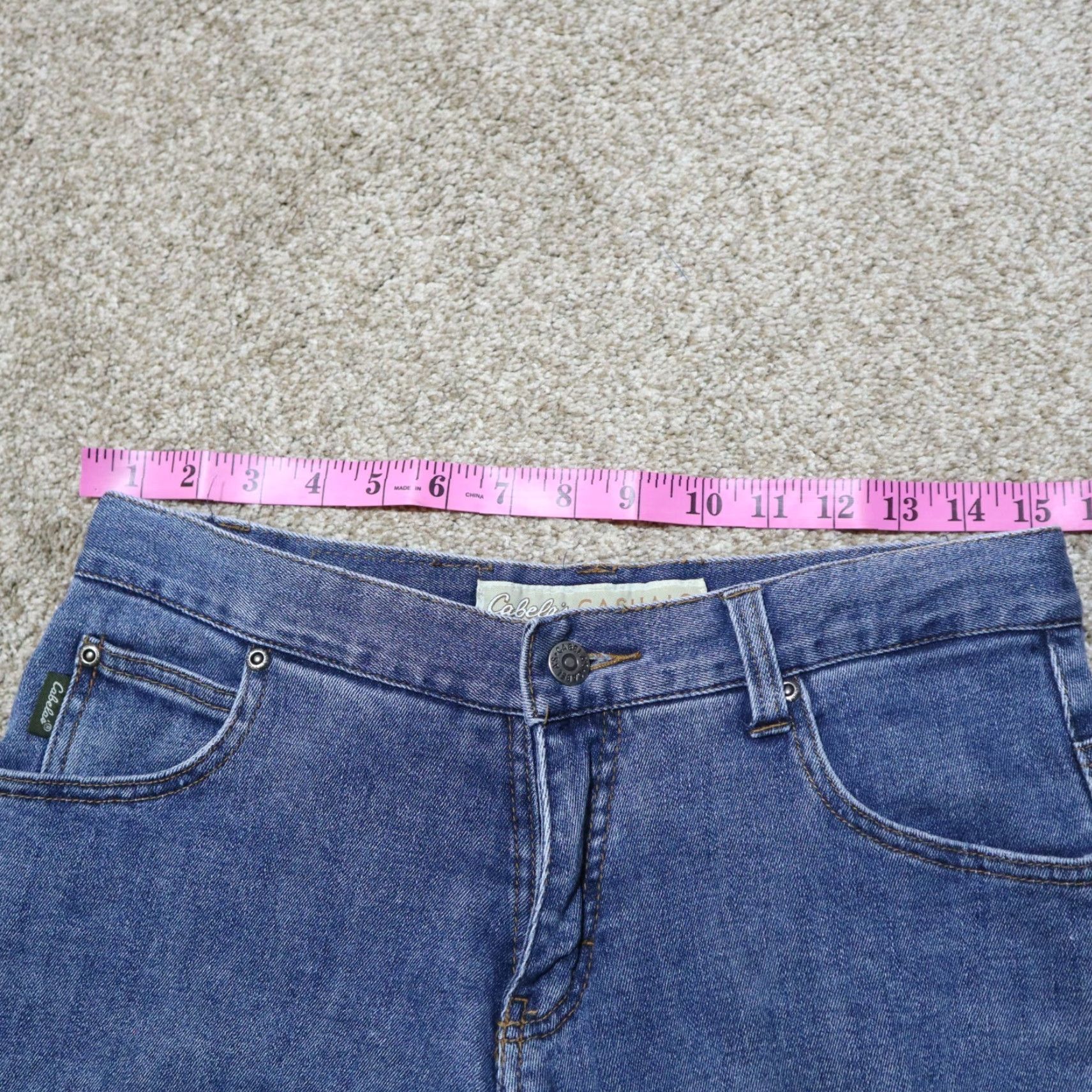 Vintage Cabela's Pants - Pants - Women - Adult Size 6 - Blue - 31" Inseam - Casual Outdoor Twill Chino Stretch Jeans Style Size 28" / US 6 / IT 42 - 4 Thumbnail