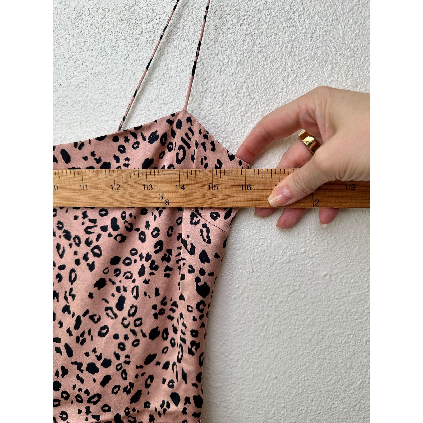 Reformation Reformation Silk Cheetah Mini Pink/Black 6 Spaghetti Strap Size M / US 6-8 / IT 42-44 - 10 Thumbnail