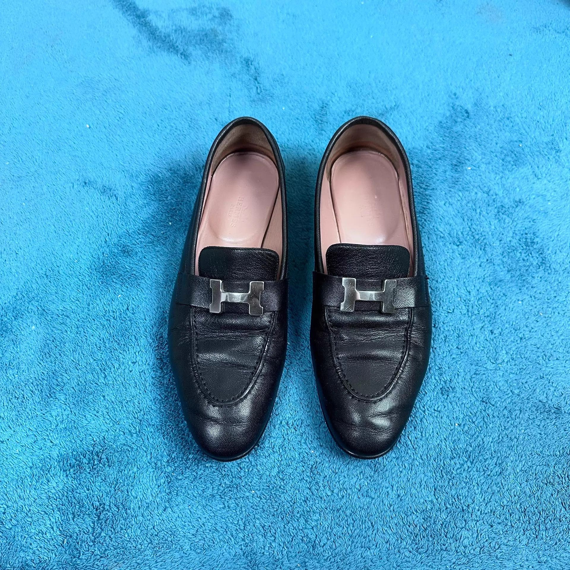 Hermes Hermès Paris Loafer Black 38 Near Mint Size US 7.5 / IT 37.5 - 1 Thumbnail