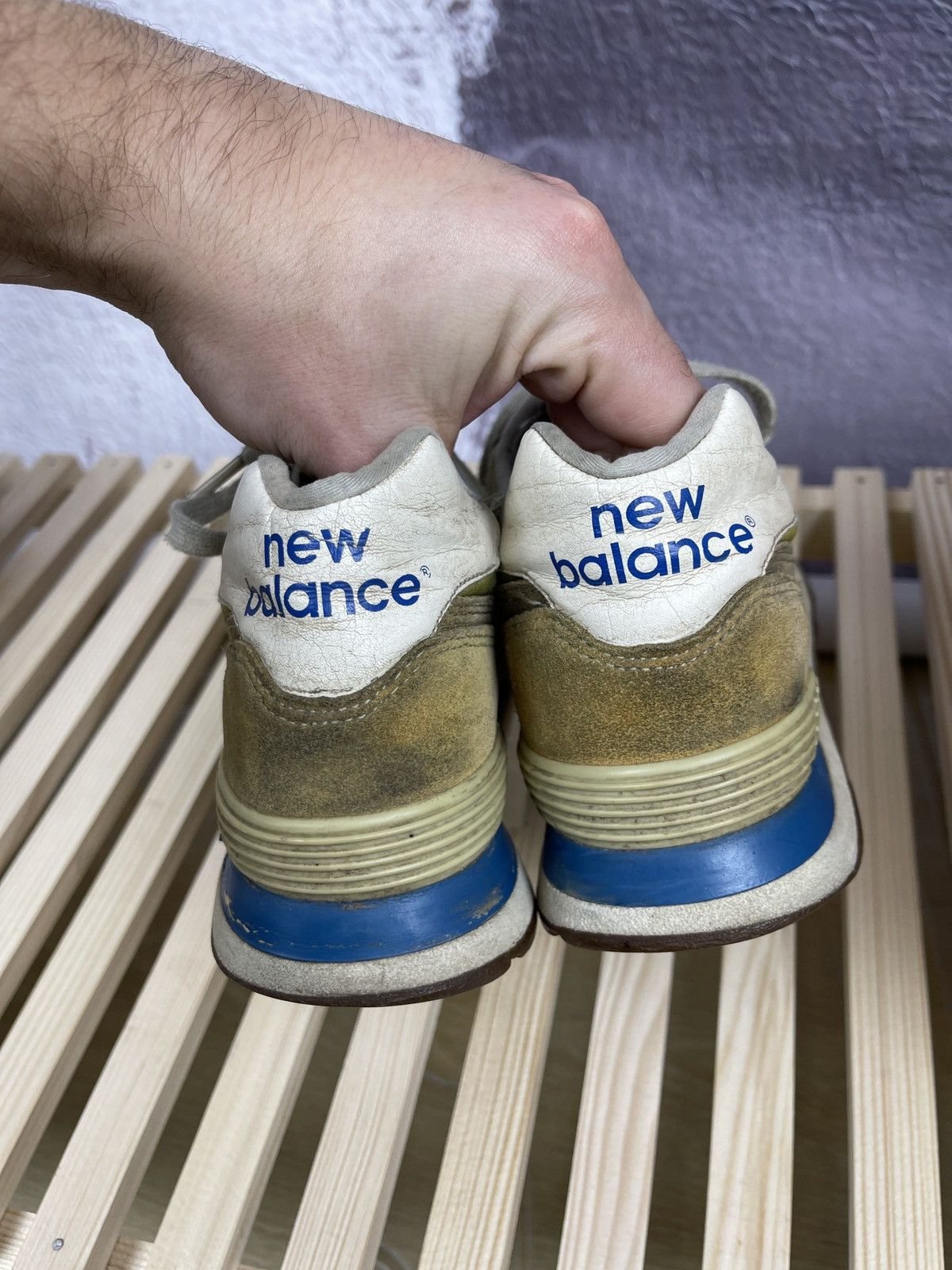 New Balance New balance vintage thrashed used worn distressed sneakers Size US 8.5 / EU 41-42 - 14 Thumbnail