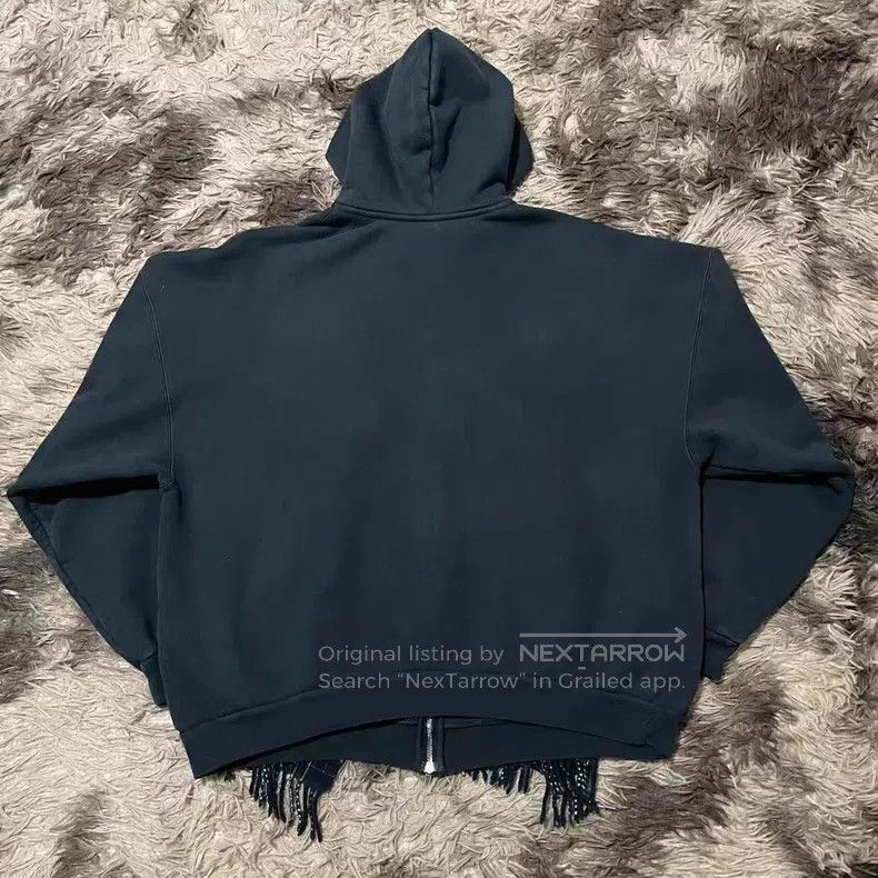 Balenciaga Balenciaga Wool Plaid Scarf Faux Two-Piece Zip Hoodie Size US XL / EU 56 / 4 - 2 Thumbnail