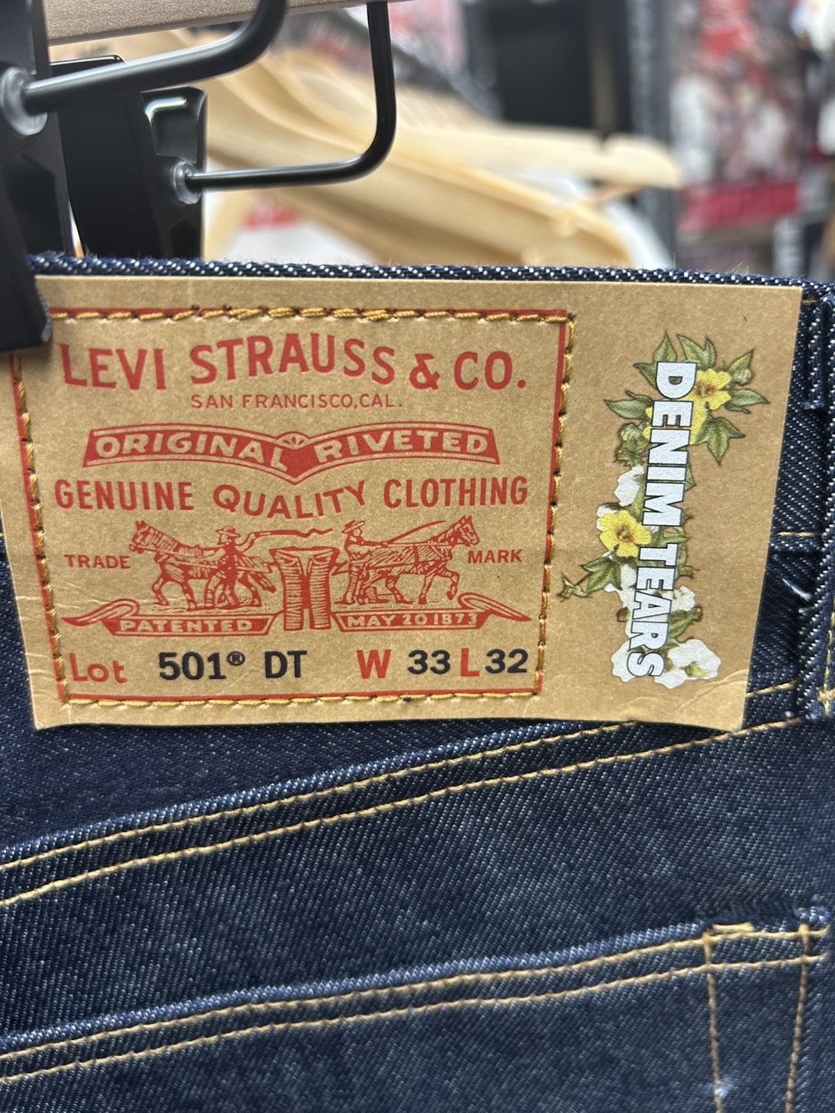 DENIM TEARS × Levi's Denim Tears x Levi's Cotton Wreath Size US 33 - 3 Thumbnail