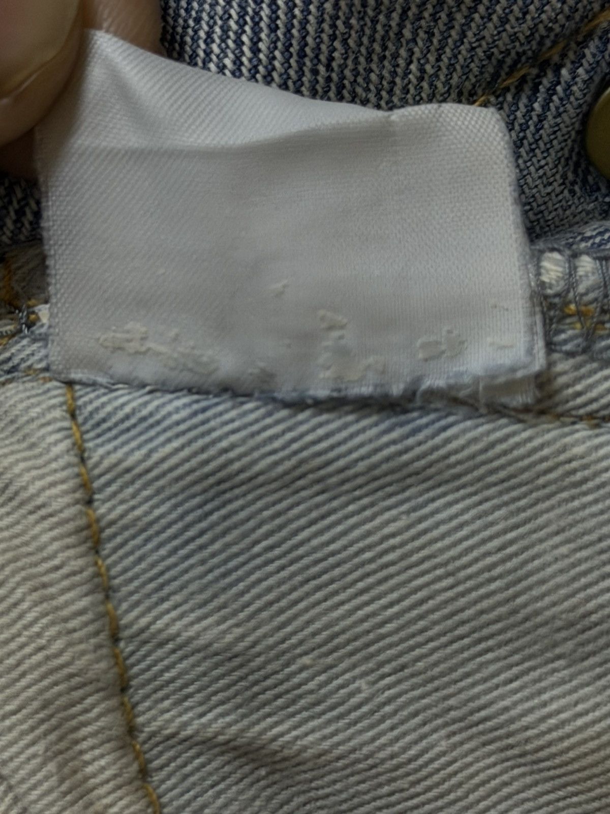 Kapital Vintage 90s Japanese Honeycomb Bleached Distressed Wide Leg Size US 34 / EU 50 - 7 Thumbnail