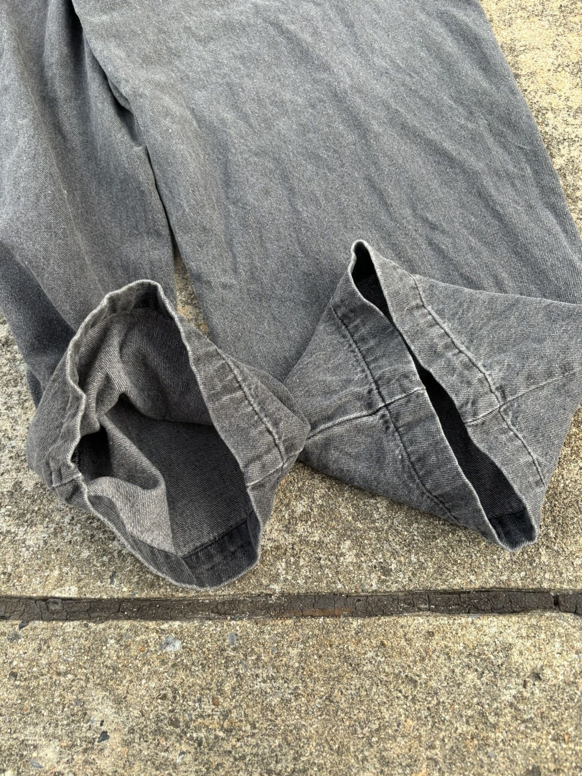 Japanese Brand Vintage Beno Exclusive Label Baggy Jeans Faded Black Size US 30 / EU 46 - 13 Thumbnail